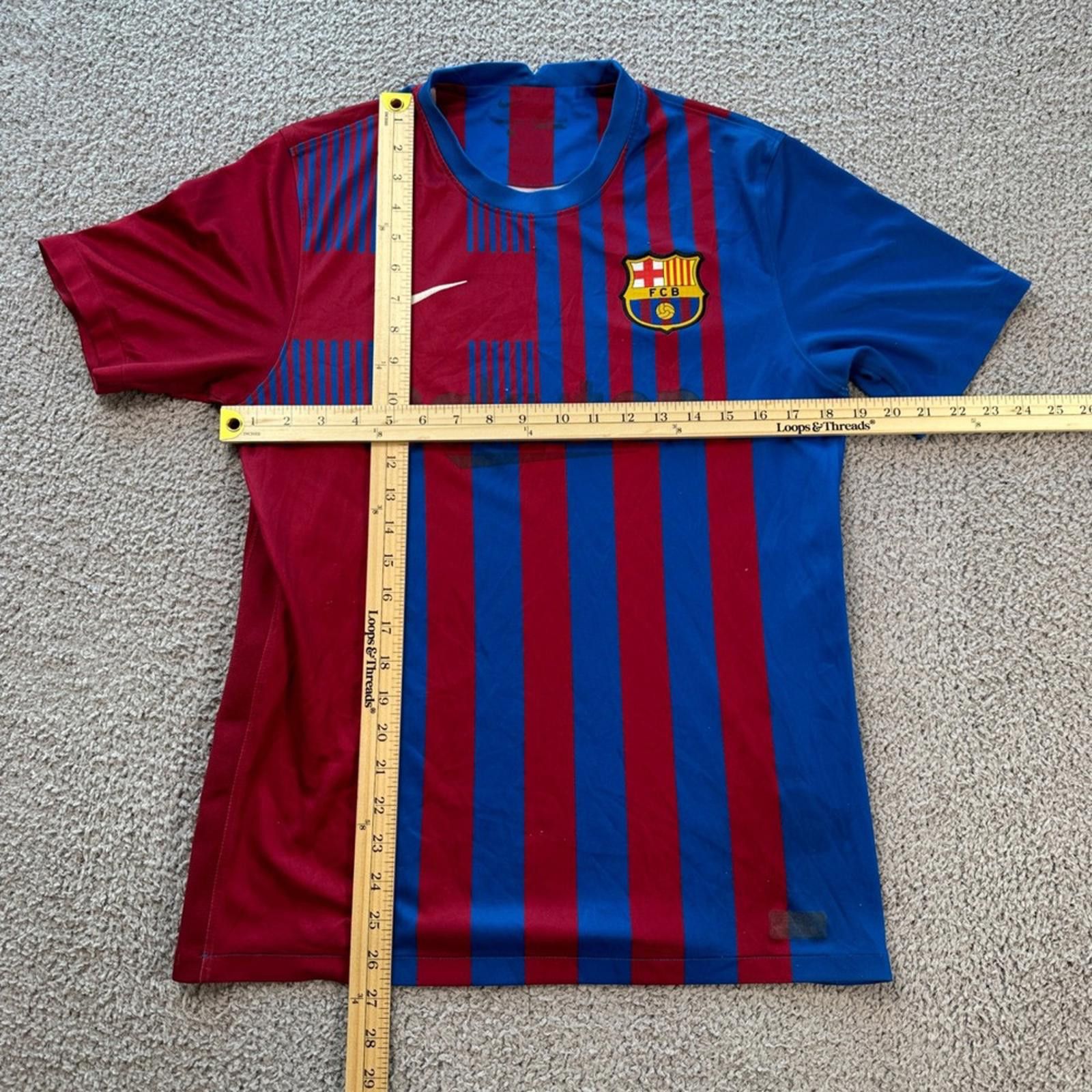 Nike Nike FC Barcelona 2021-2022 Home Jersey Mens M Rakuten Shirt Size US M / EU 48-50 / 2 - 2 Thumbnail