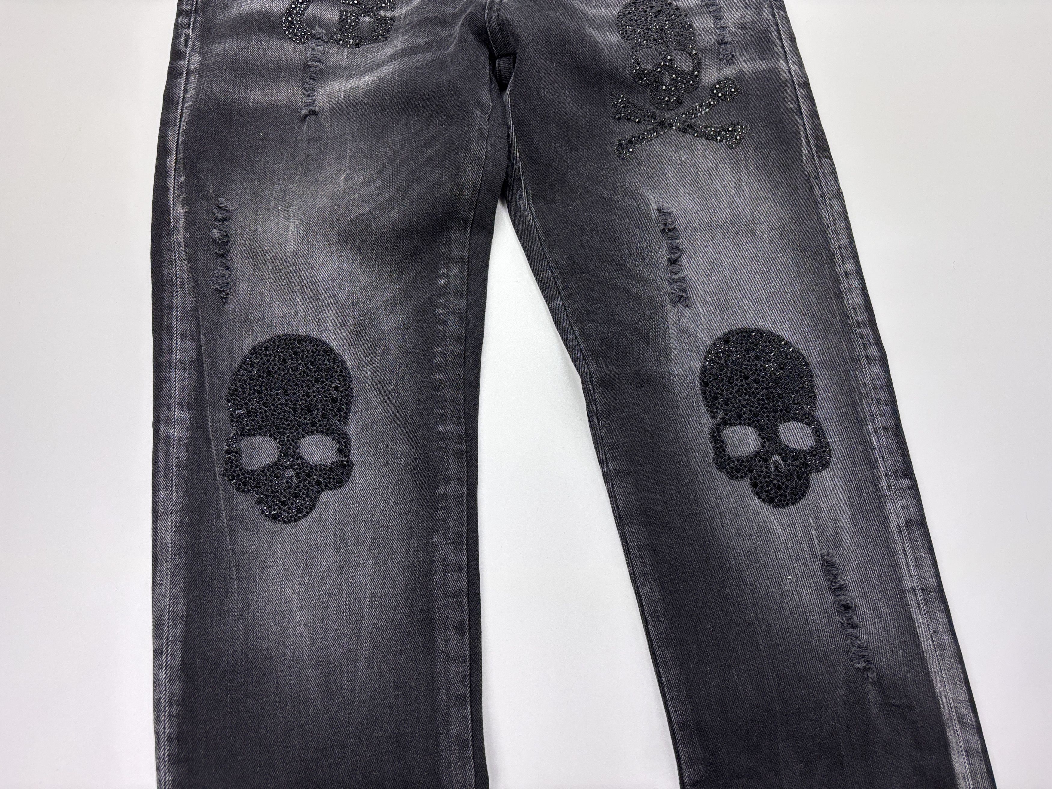 Philipp Plein Womens Philipp Plein Jeans Black/Gray Size 28 Size 28" / US 6 / IT 42 - 3 Thumbnail