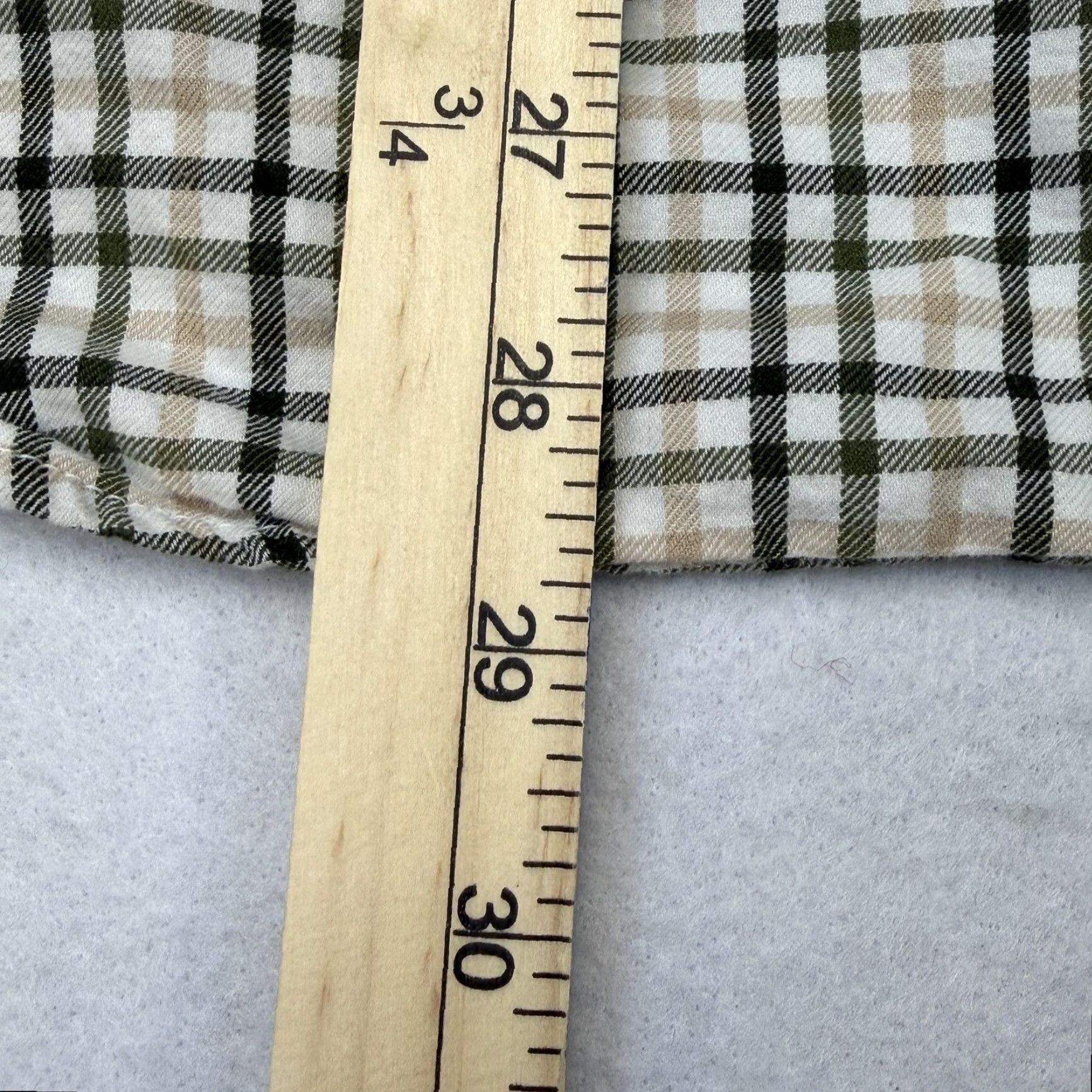 Orvis Orvis Shirt Mens XL Beige Green Plaid Button Down Long Sleeve Classic Fit Casual Size US XL / EU 56 / 4 - 8 Thumbnail