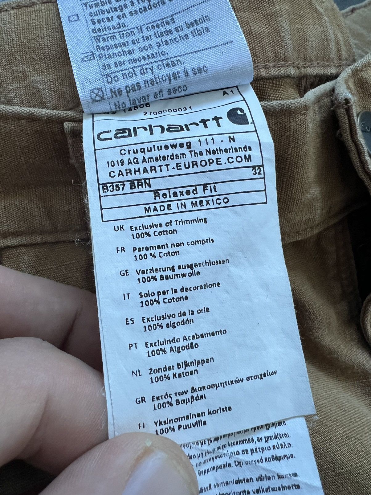 Carhartt × Vintage Crazy rare Carhartt vintage 90s carpenter Workwear Short Size US 32 / EU 48 - 13 Thumbnail