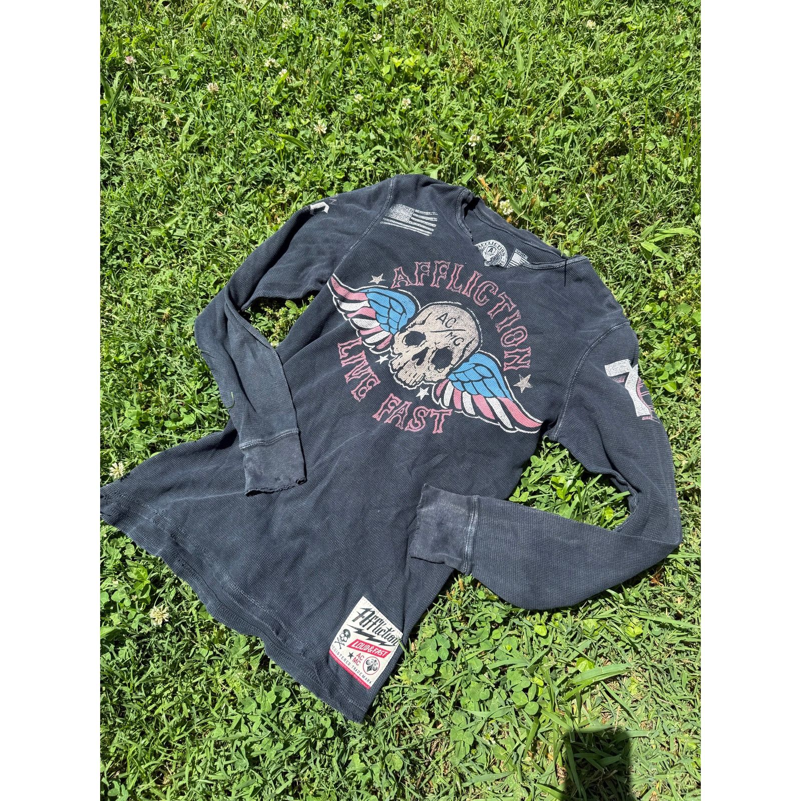 Affliction Rare y2k Vintage Affliction Top size medium Size M / US 6-8 / IT 42-44 - 1 Thumbnail
