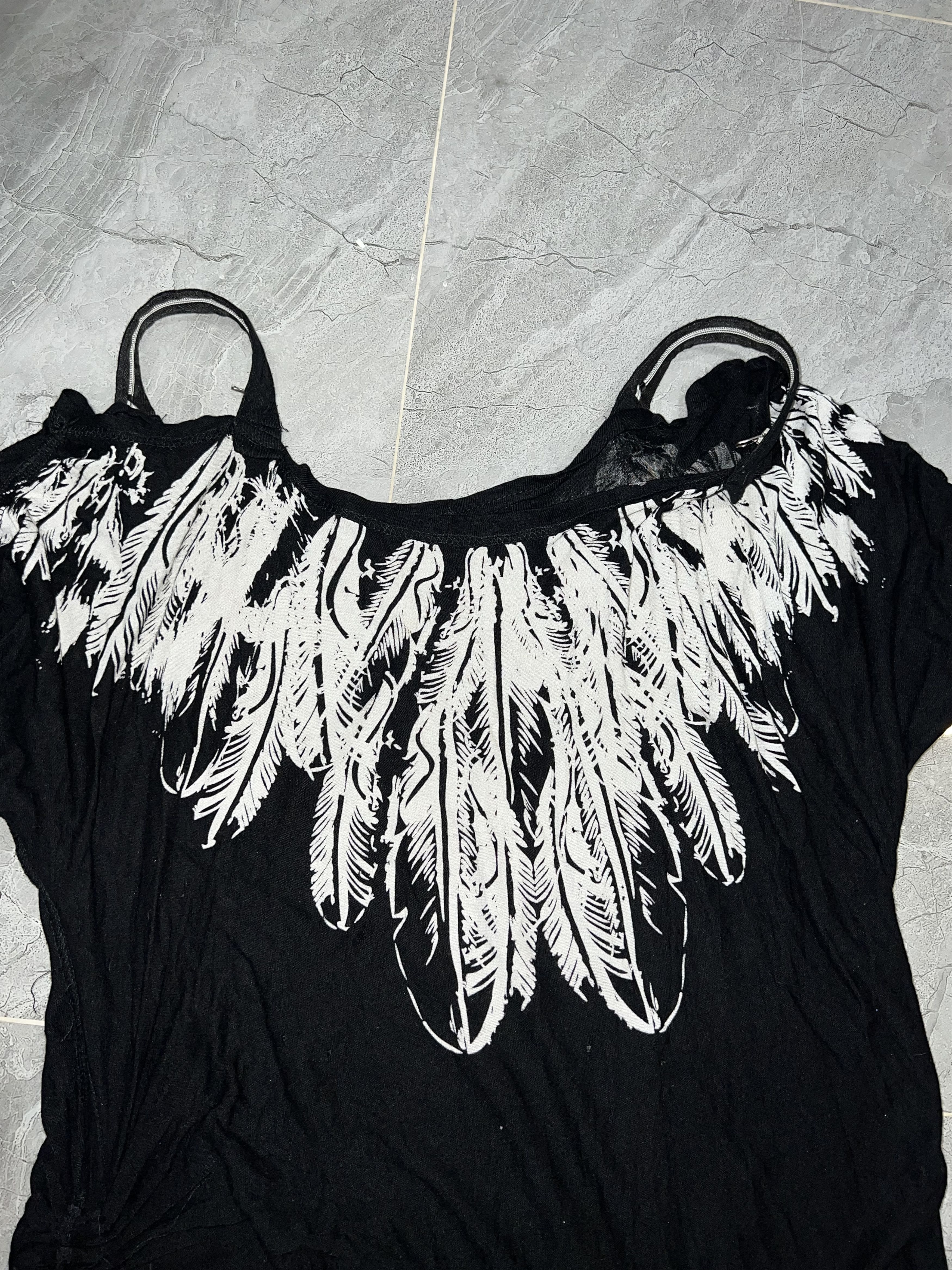 Japanese Brand Digdeep feather and wings top🪶 Size L / US 10 / IT 46 - 8 Thumbnail
