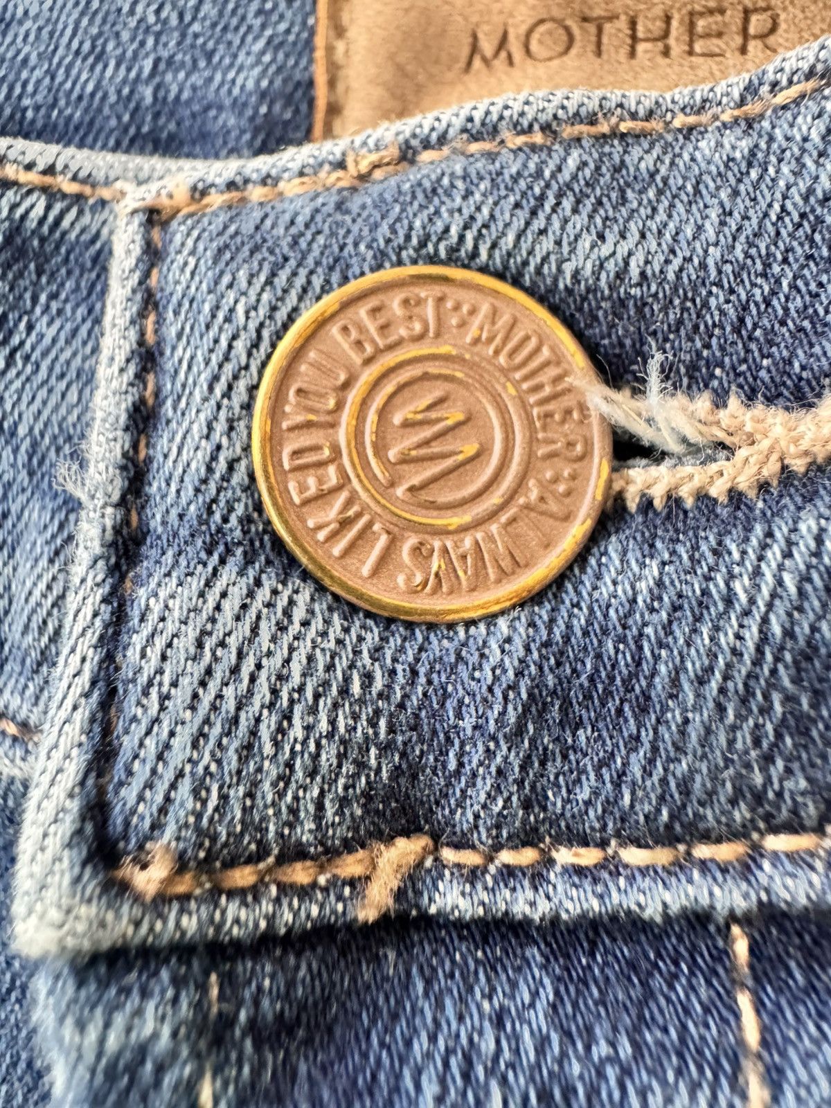 MOTHER Mother Denim Hustler Roller Heel Jeans High Rise, Flare 70s Size 27" / US 4 / IT 40 - 4 Thumbnail