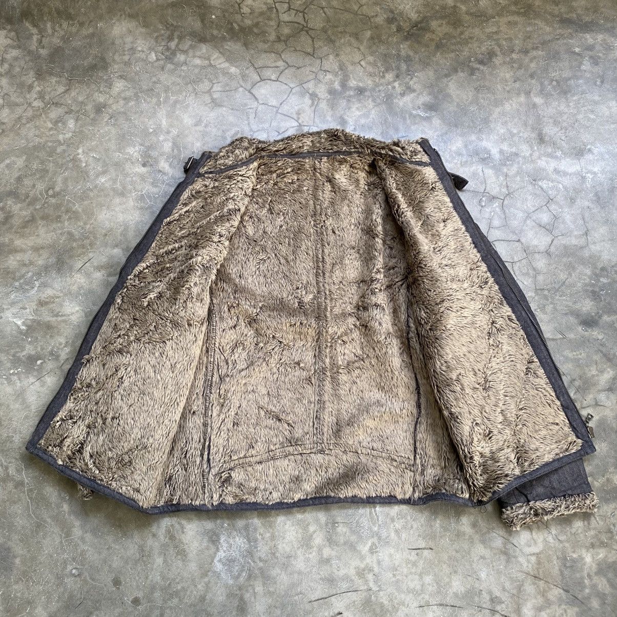 Tornado Mart 2000s Comme Ca Ism Vkei Style Trim Fur Jacket Size US XXL / EU 58 / 5 - 7 Thumbnail