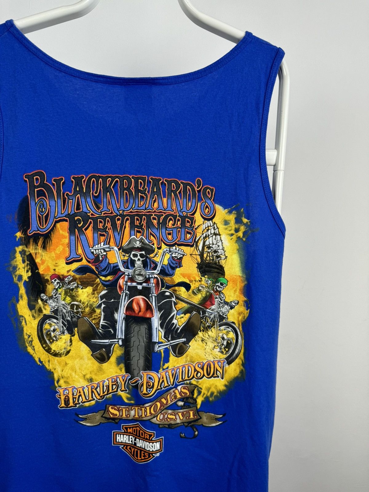 Harley Davidson Harley Davidson Vest Tshirt Overprinted Blackbeard’s Revenge Size US XXL / EU 58 / 5 - 4 Thumbnail