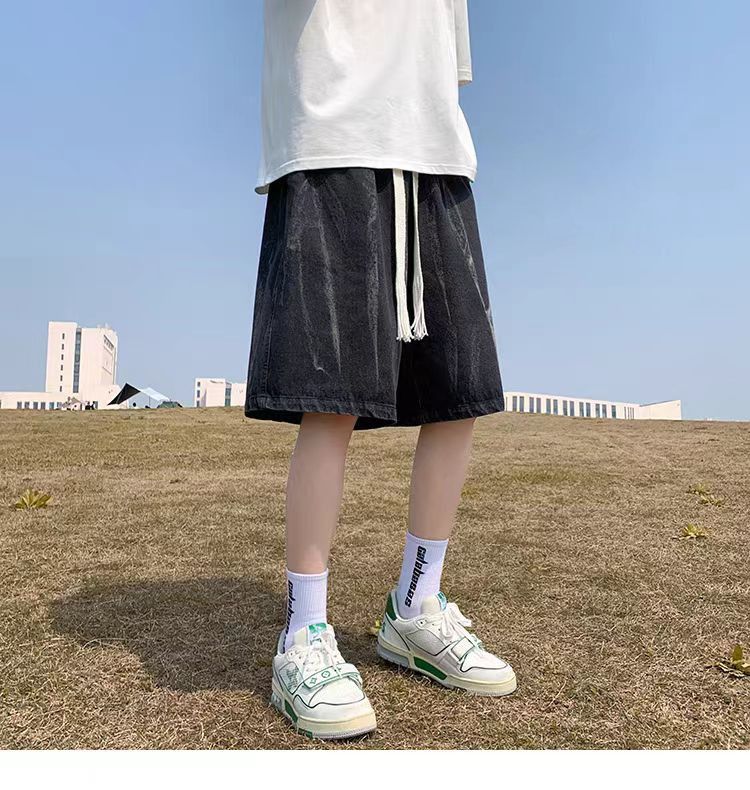 Japanese Brand × Vintage Black High Street Vintage Casual Denim Shorts Size US 30 / EU 46 - 5 Thumbnail