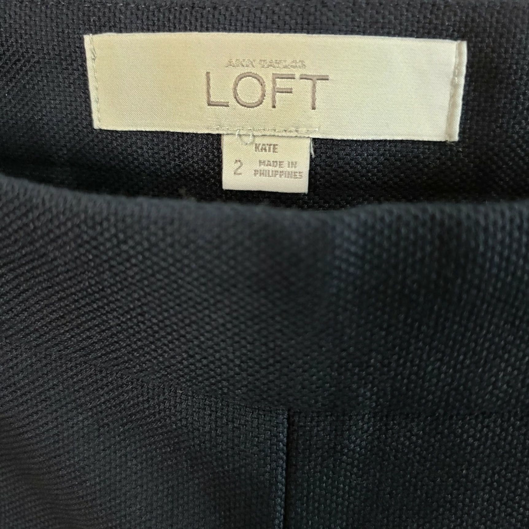 Loft LOFT Ann Taylor Kate Trouser Pants Womens Sz 2 Blue Solid Side Zip Mid Rise Size 26" / US 2 / IT 38 - 5 Thumbnail