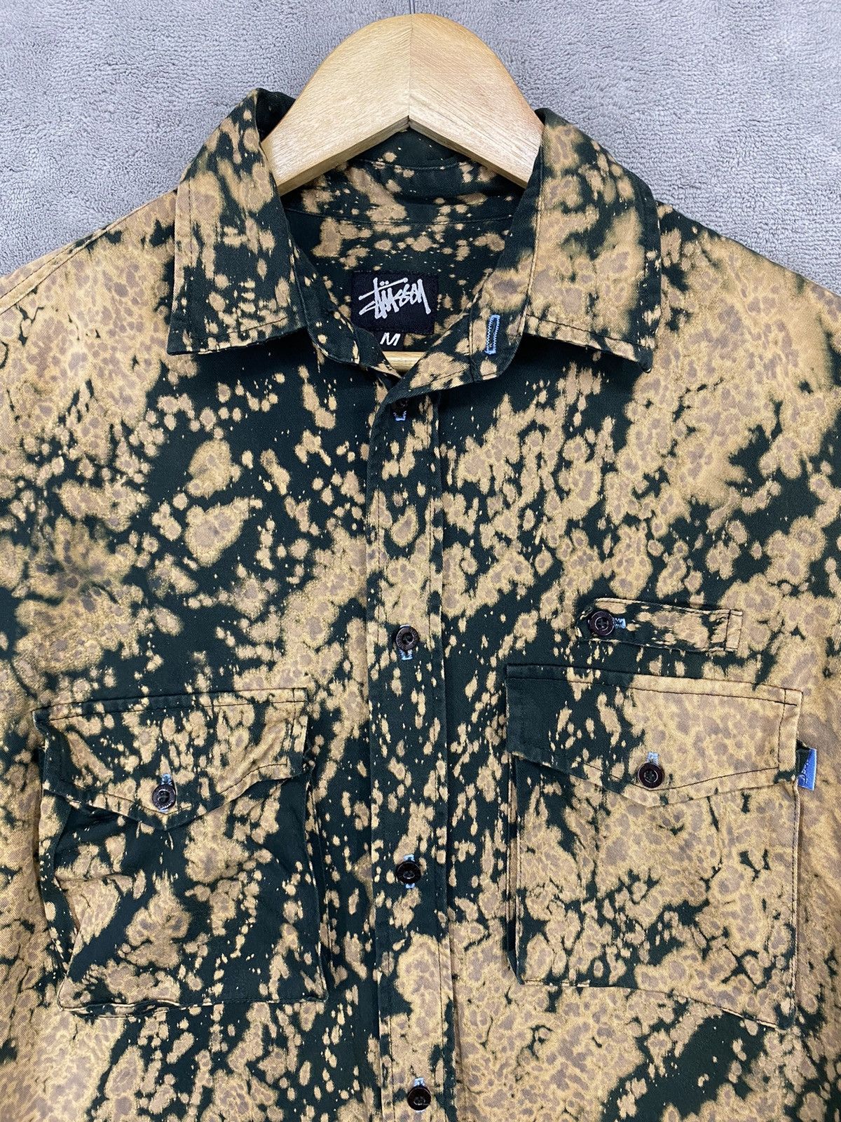 Stussy RARE STUSSY TIE DYE MAN SHIRT BUTTON Size US M / EU 48-50 / 2 - 5 Thumbnail