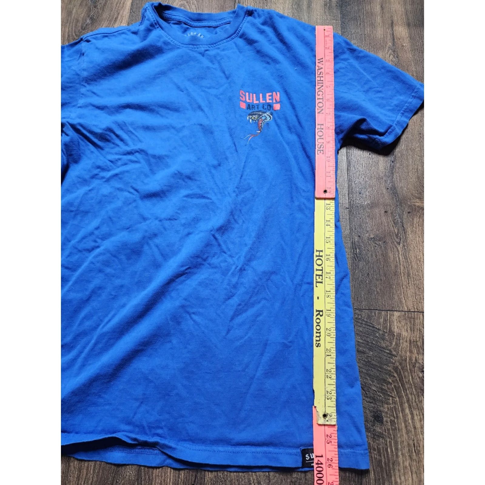 Vintage Vintage Sullen Men’s T-Shirt 100% Cotton Short Sleeve Crew Neck Tattoo Art Graphic Blue Large Size US M / EU 48-50 / 2 - 2 Thumbnail