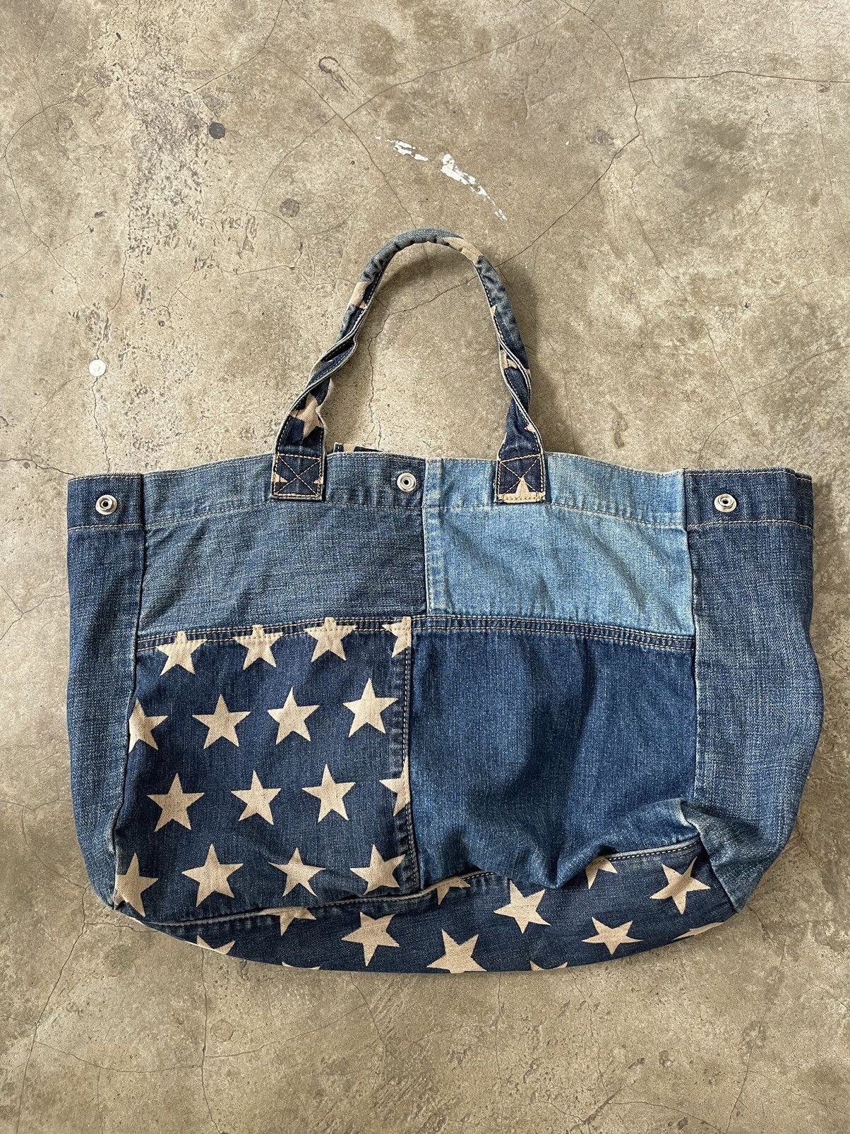 Hysteric Glamour Hysteric Glamour Denim Patchwork Tote Bag Size ONE SIZE - 2 Thumbnail