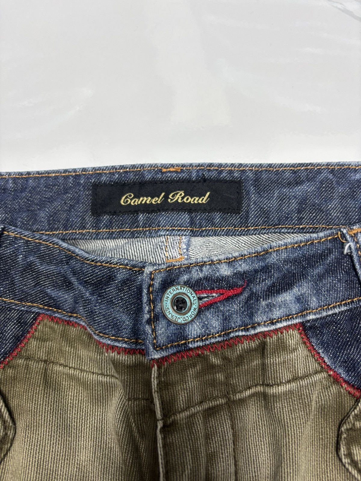 General Research 🔥RARE VINTAGE JAPANESE CAMEL ROAD HYBRID CARGO FLARED JEANS Size US 32 / EU 48 - 10 Thumbnail