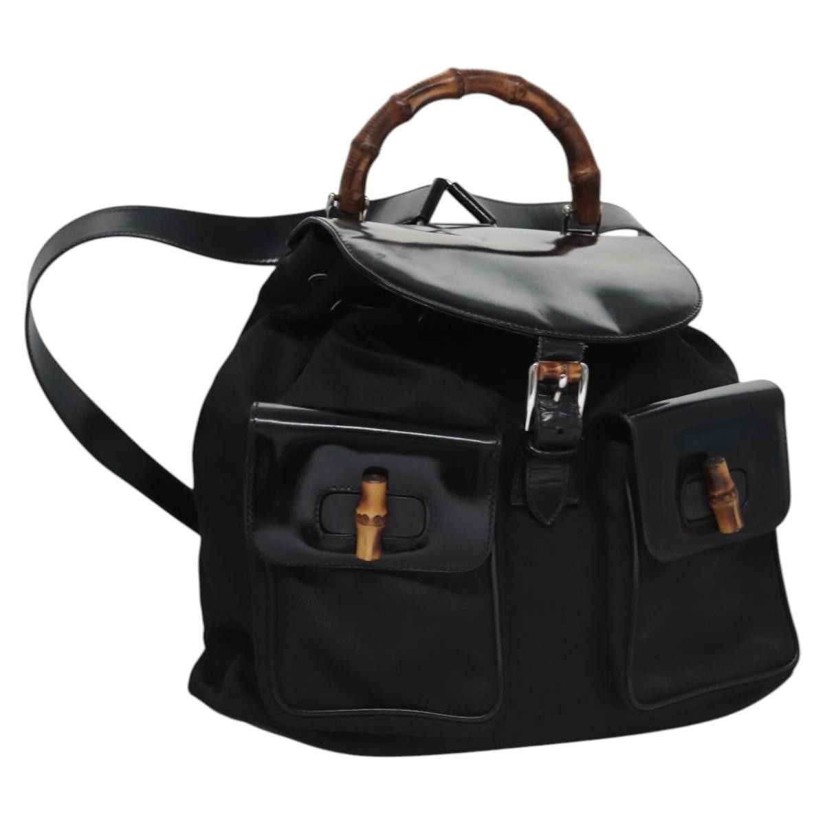 Gucci Gucci Vintage Bamboo Backpack Patent Size ONE SIZE - 1 Thumbnail