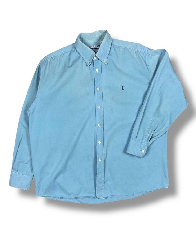 Vintage Vintage 90s Yves Saint Laurent Paris Button Up Shirt Size US XL / EU 56 / 4 - 1 Thumbnail