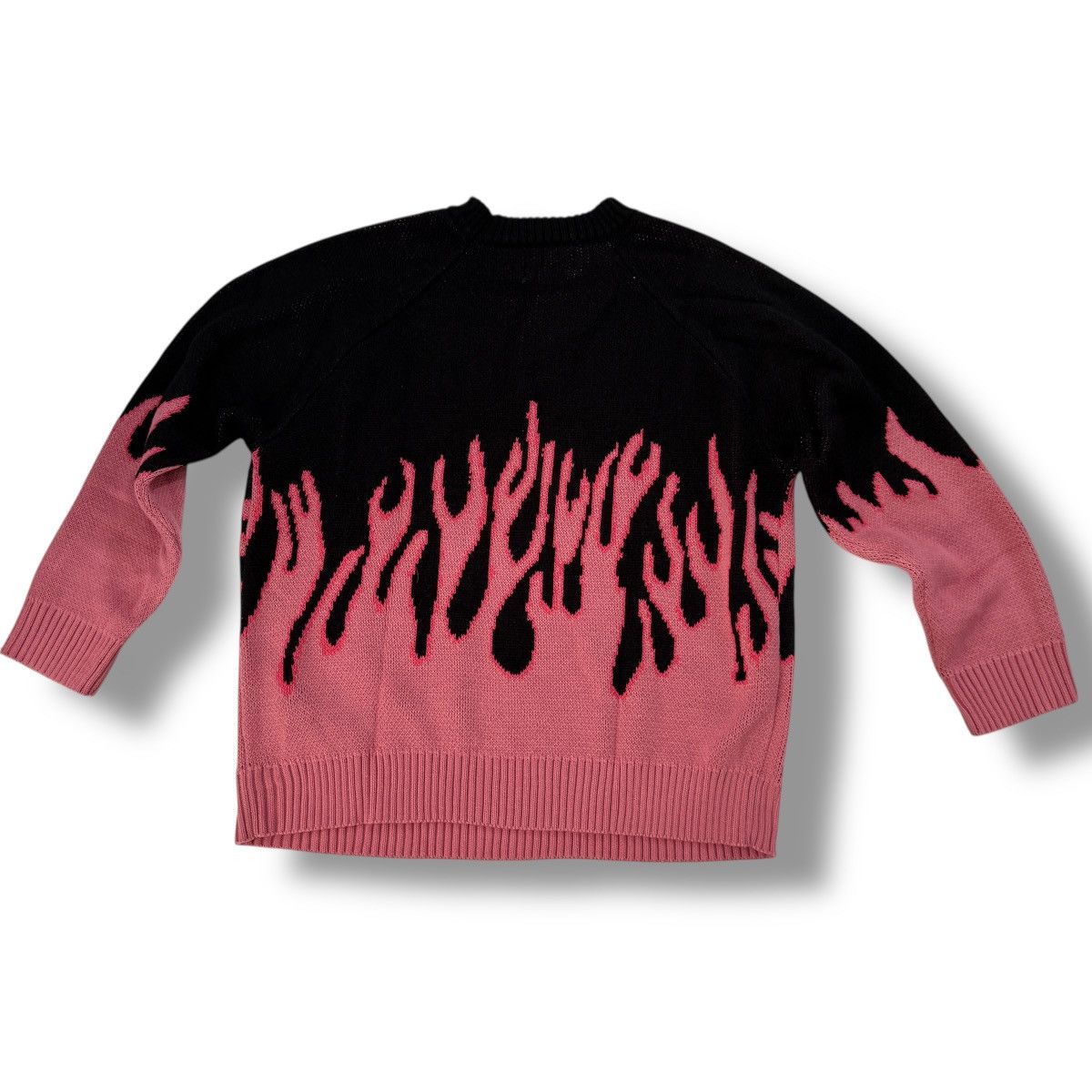 Other Aelfric Eden Solid Black Hot Pink Flames Sweater Size US XL / EU 56 / 4 - 8 Thumbnail