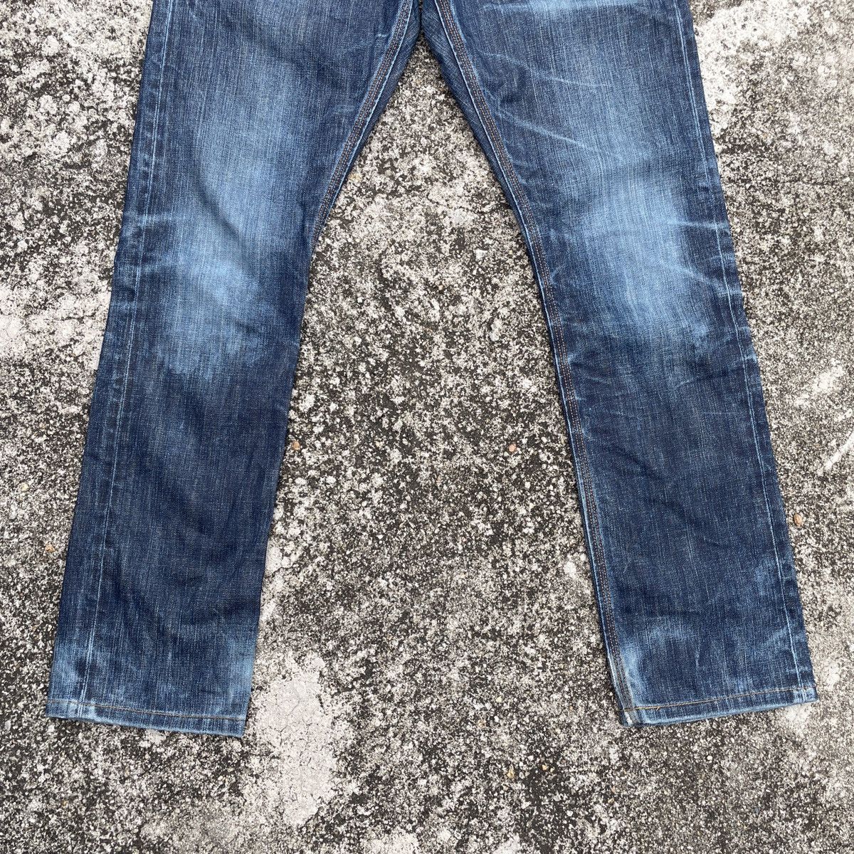 Japanese Brand Vintage Back Number Faded Denim Jeans Size US 32 / EU 48 - 4 Thumbnail