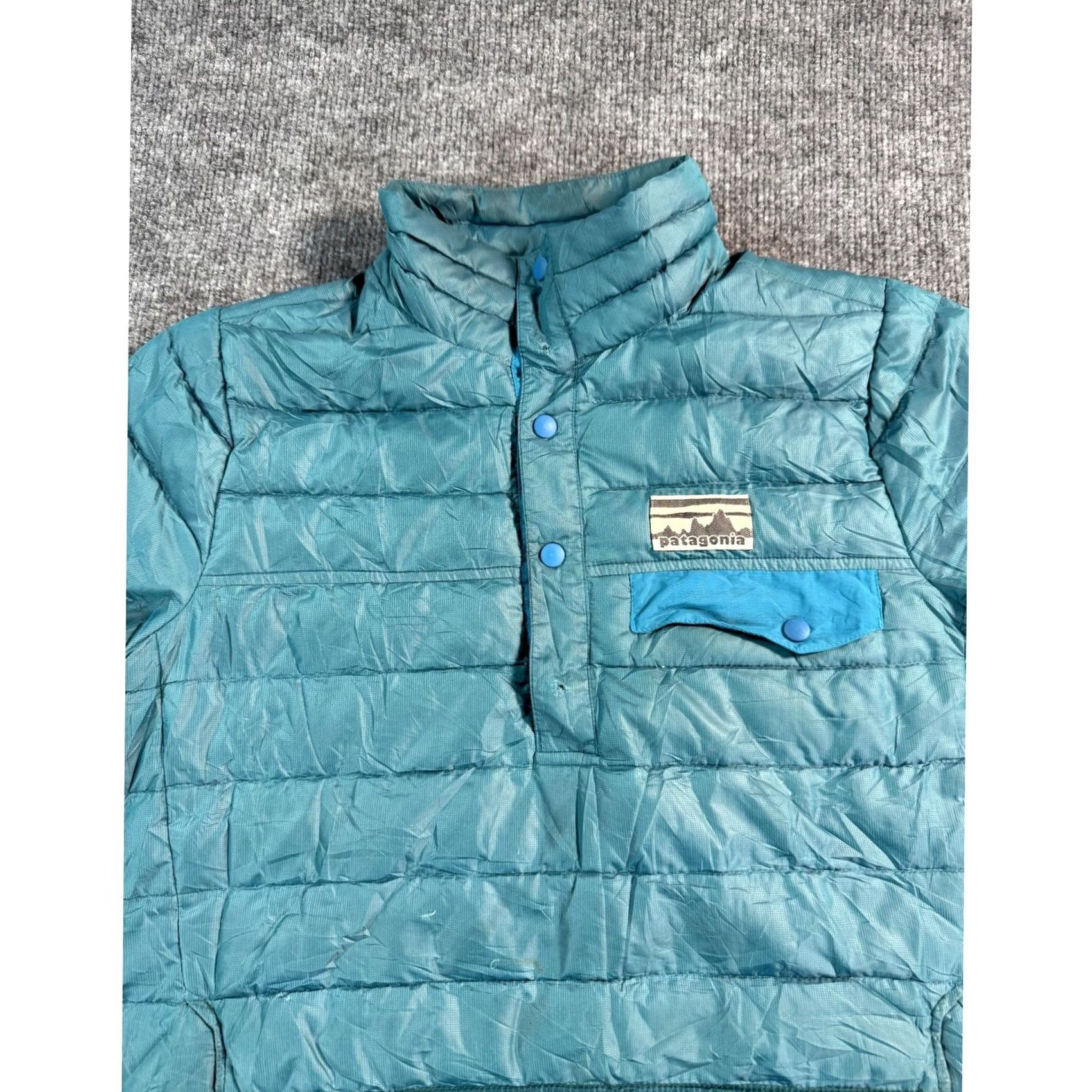 Patagonia Patagonia Down Snap T Pullover Puffer Jacket Womens Small Blue Size S / US 4 / IT 40 - 2 Thumbnail