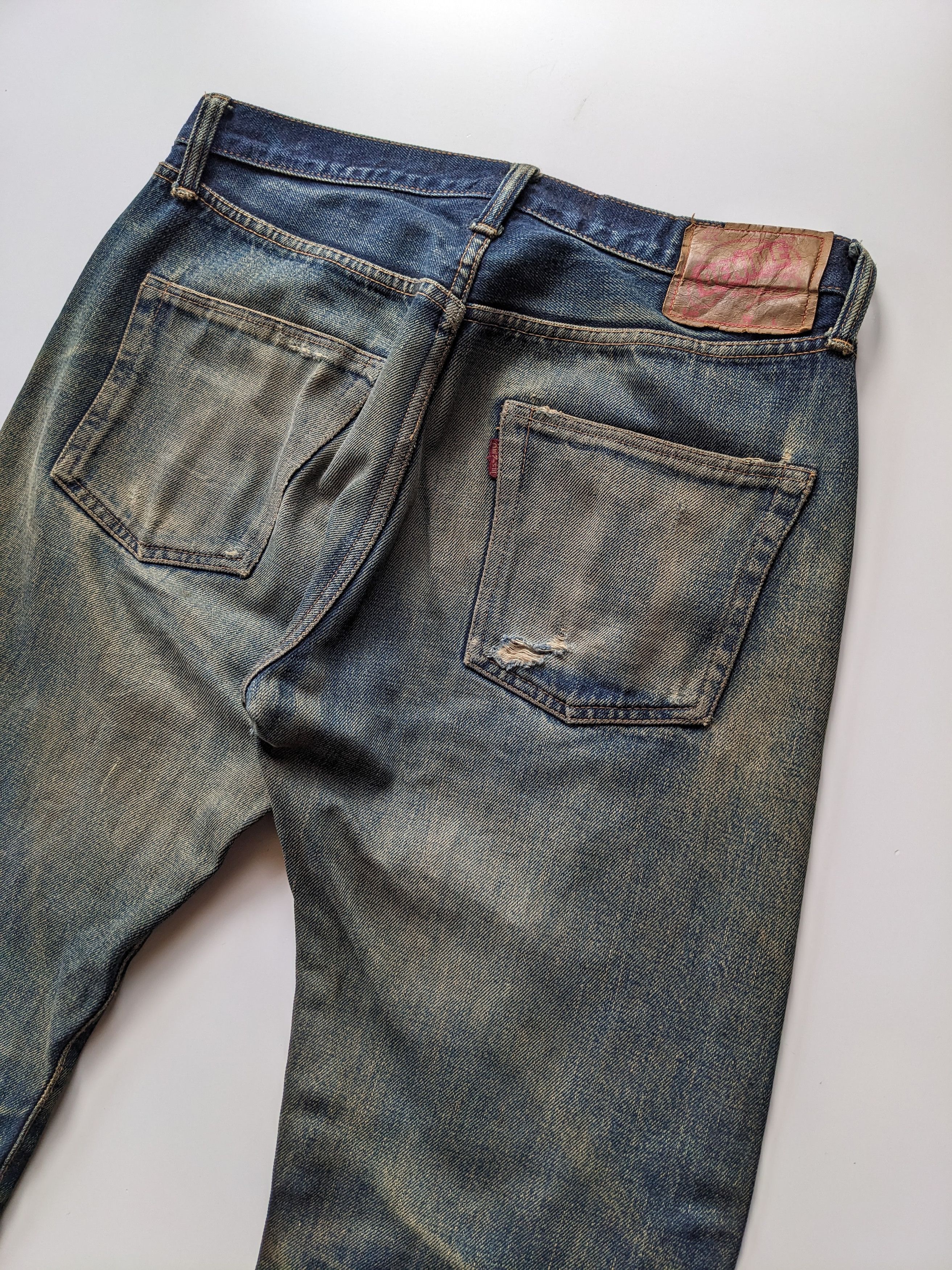 Denime Denime rusty patchwork selvedge distresses jeans Size US 32 / EU 48 - 2 Thumbnail