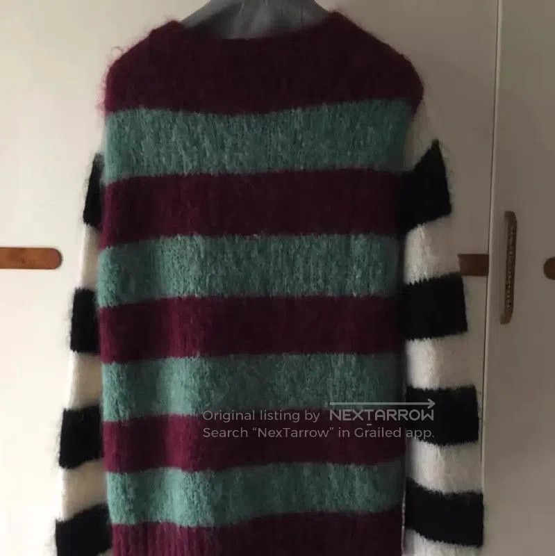 Max Mara MaxMara Striped Mohair Blend Pullover Sweater . Size L / US 10 / IT 46 - 7 Thumbnail