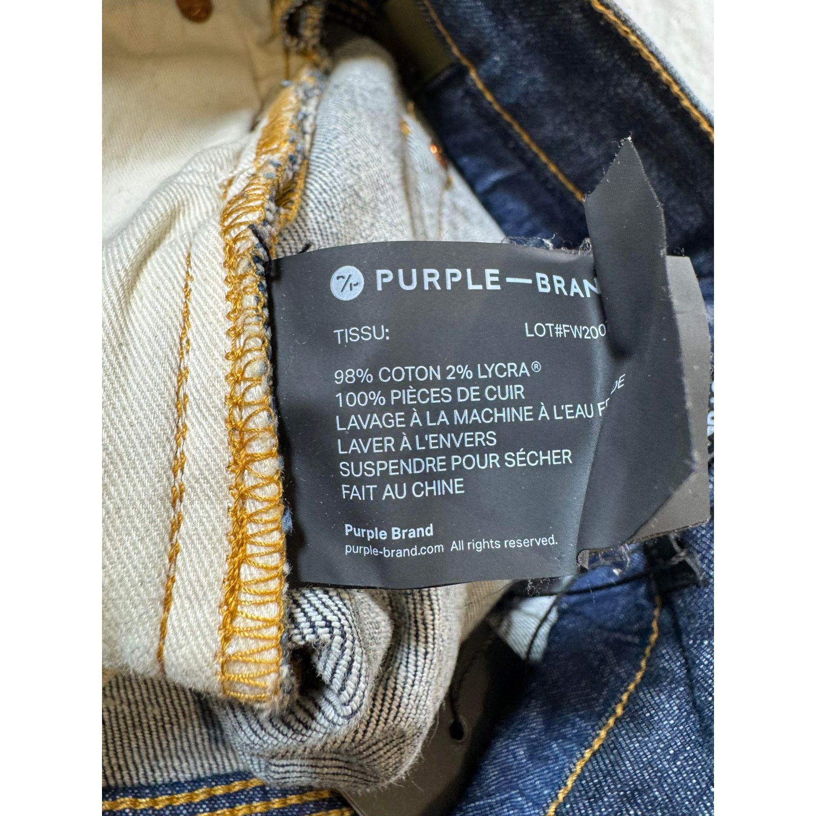 Purple Brand Purple Brand Navy Selvedge Jeans Size US 29 - 8 Thumbnail