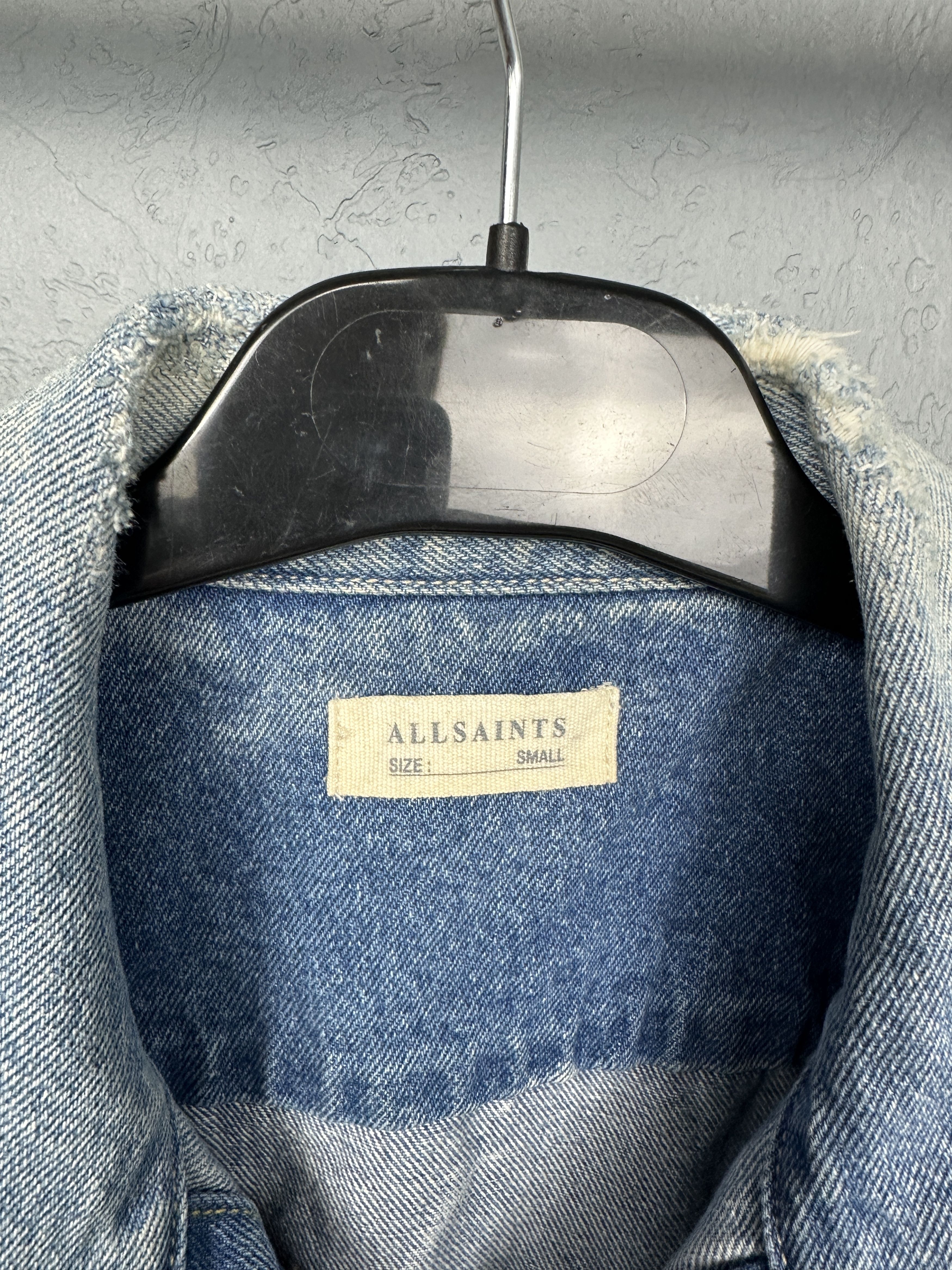 Allsaints Allsaints Mens Dustout Denim Vest Custom Size US S / EU 44-46 / 1 - 7 Thumbnail