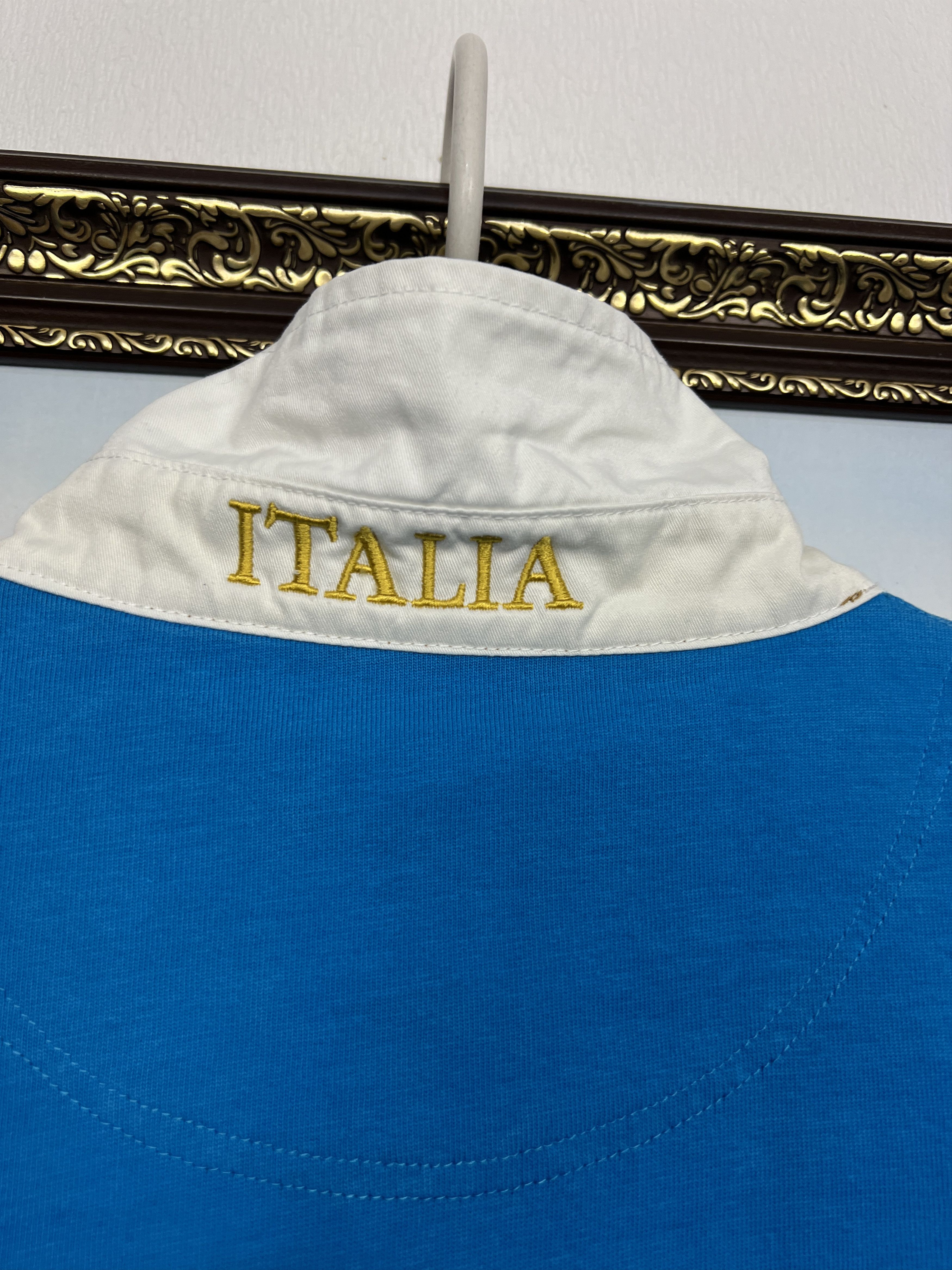 Vintage Kooga Italy Rugby Union Jersey Long Sleeve Trikot National Size US L / EU 52-54 / 3 - 10 Thumbnail