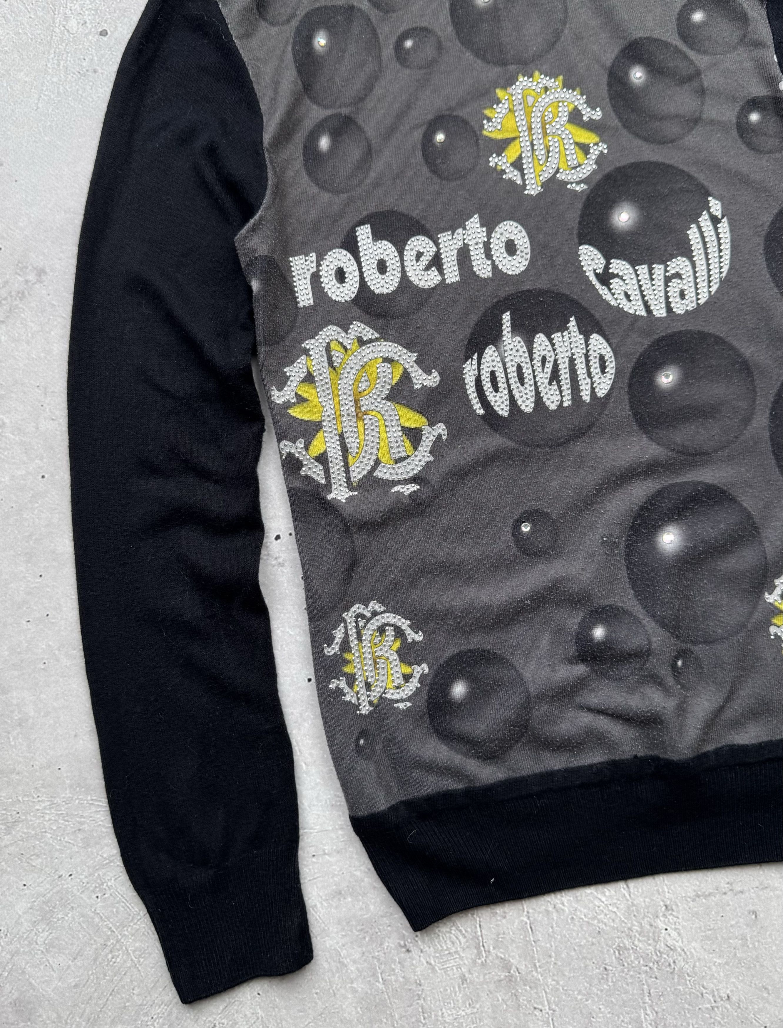 Roberto Cavalli × Vintage Roberto Cavalli Vintage Printed Sweater Size S / US 4 / IT 40 - 2 Thumbnail