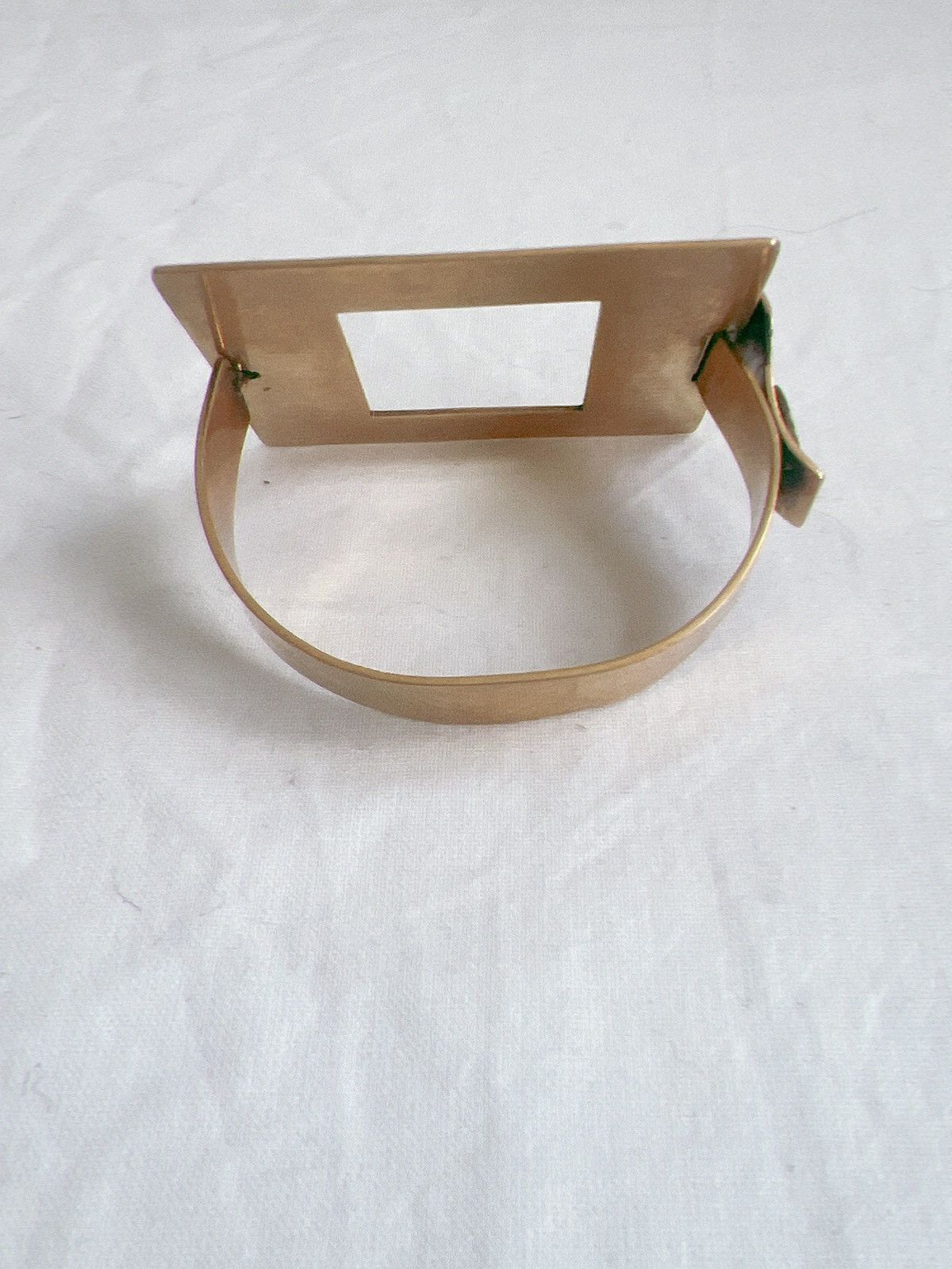 Celine Old Celine by Phoebe Philo Square Cuff Bracelet Bangle Size ONE SIZE - 4 Thumbnail