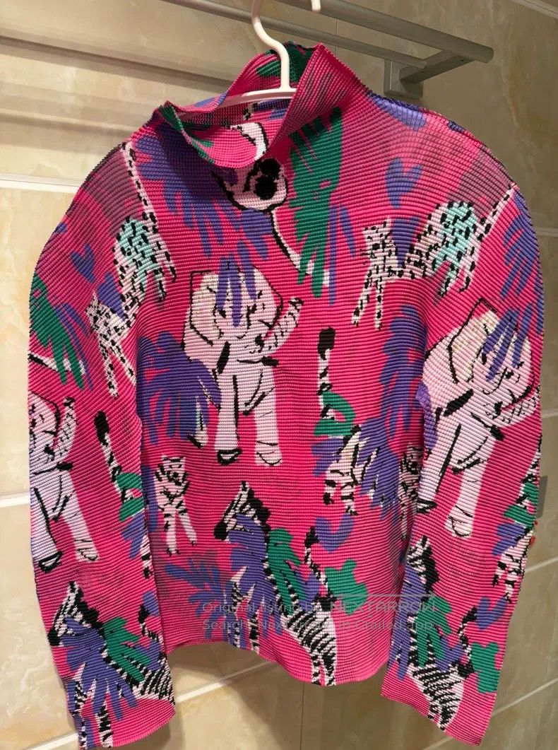 Issey Miyake Issey Miyake Color Block Long Sleeve Size M / US 6-8 / IT 42-44 - 2 Thumbnail