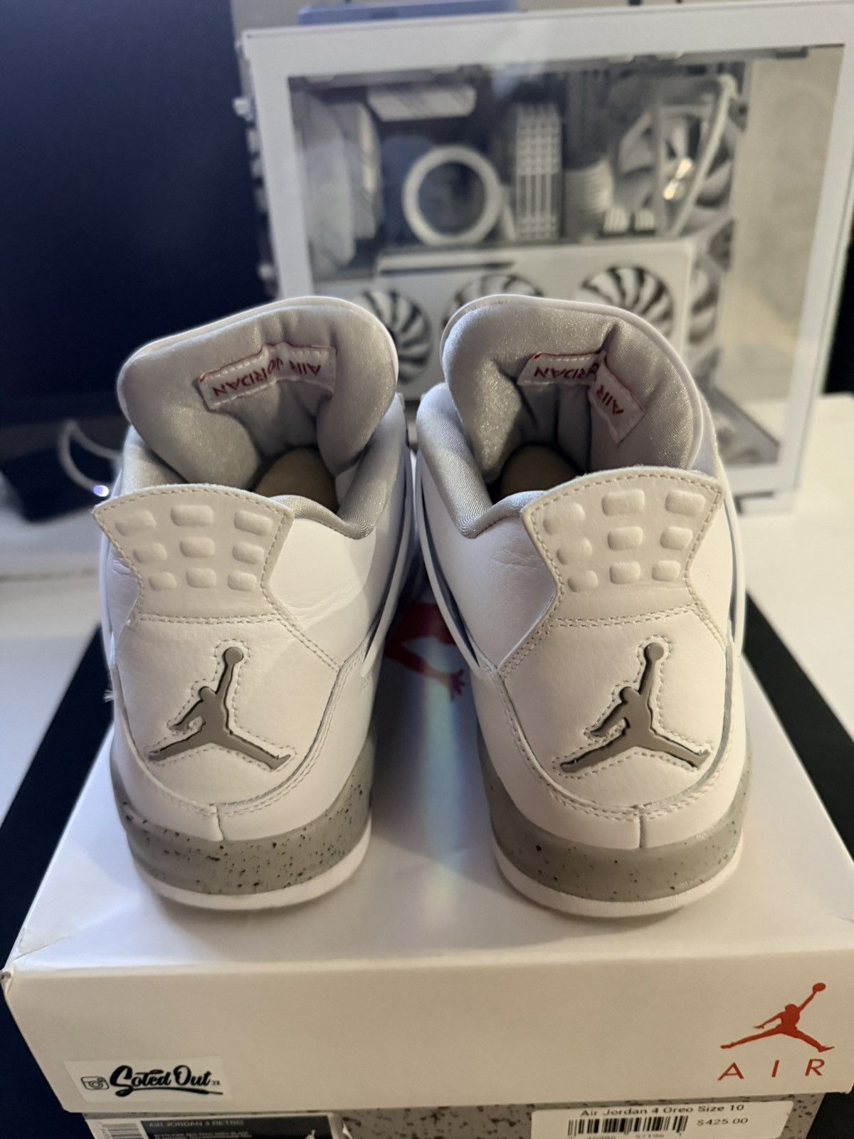 Jordan Brand White Oreo Jordan 4 Retro Size US 10 / EU 43 - 4 Thumbnail