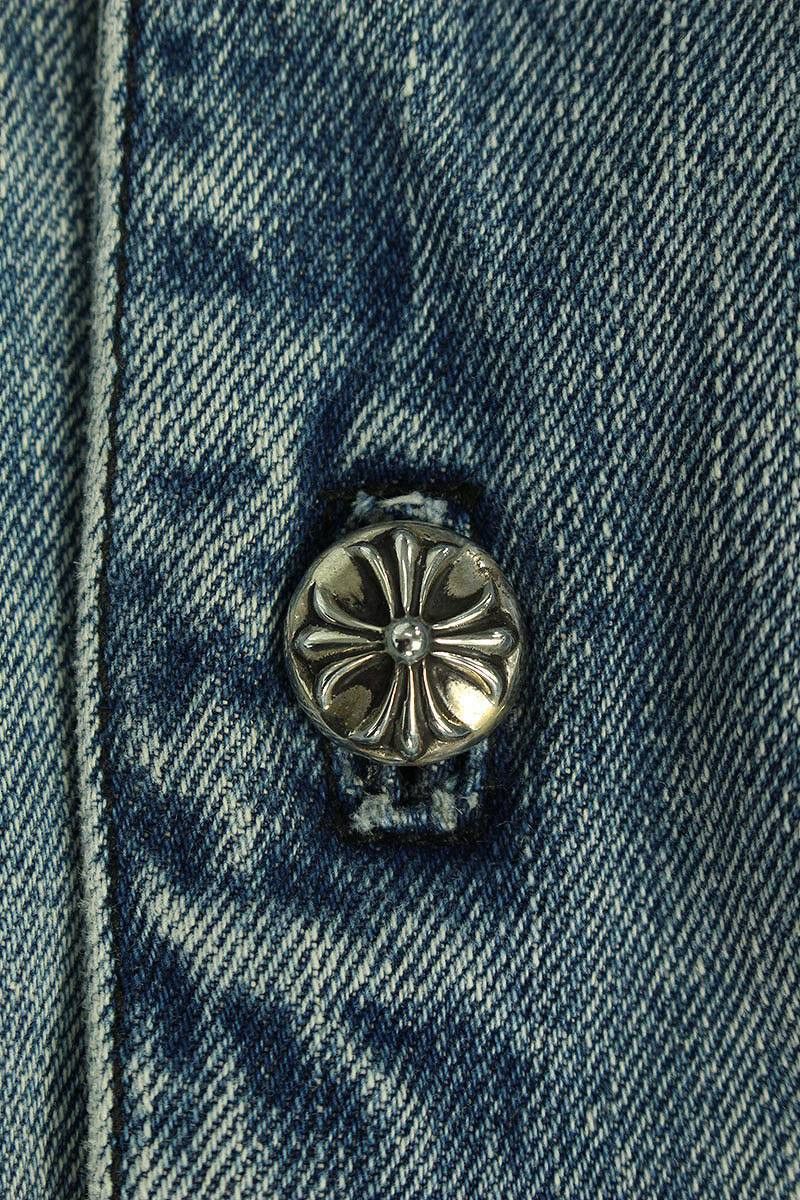 Chrome Hearts Chrome Hearts Denim Trench Coat Size US S / EU 44-46 / 1 - 5 Thumbnail