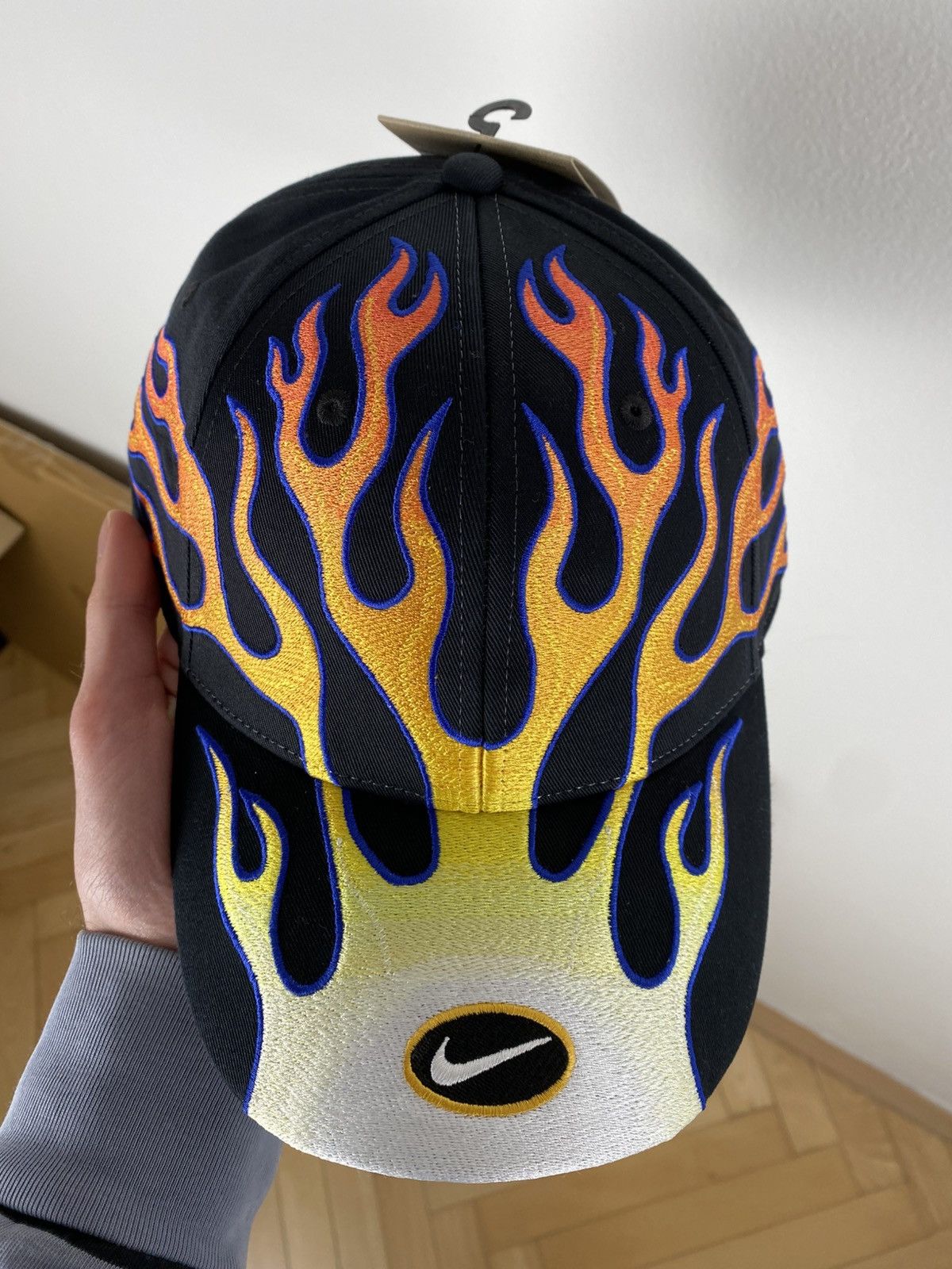 Nike Nike Structured OG Flame Club Cap 'Black Orange' Size ONE SIZE - 3 Thumbnail