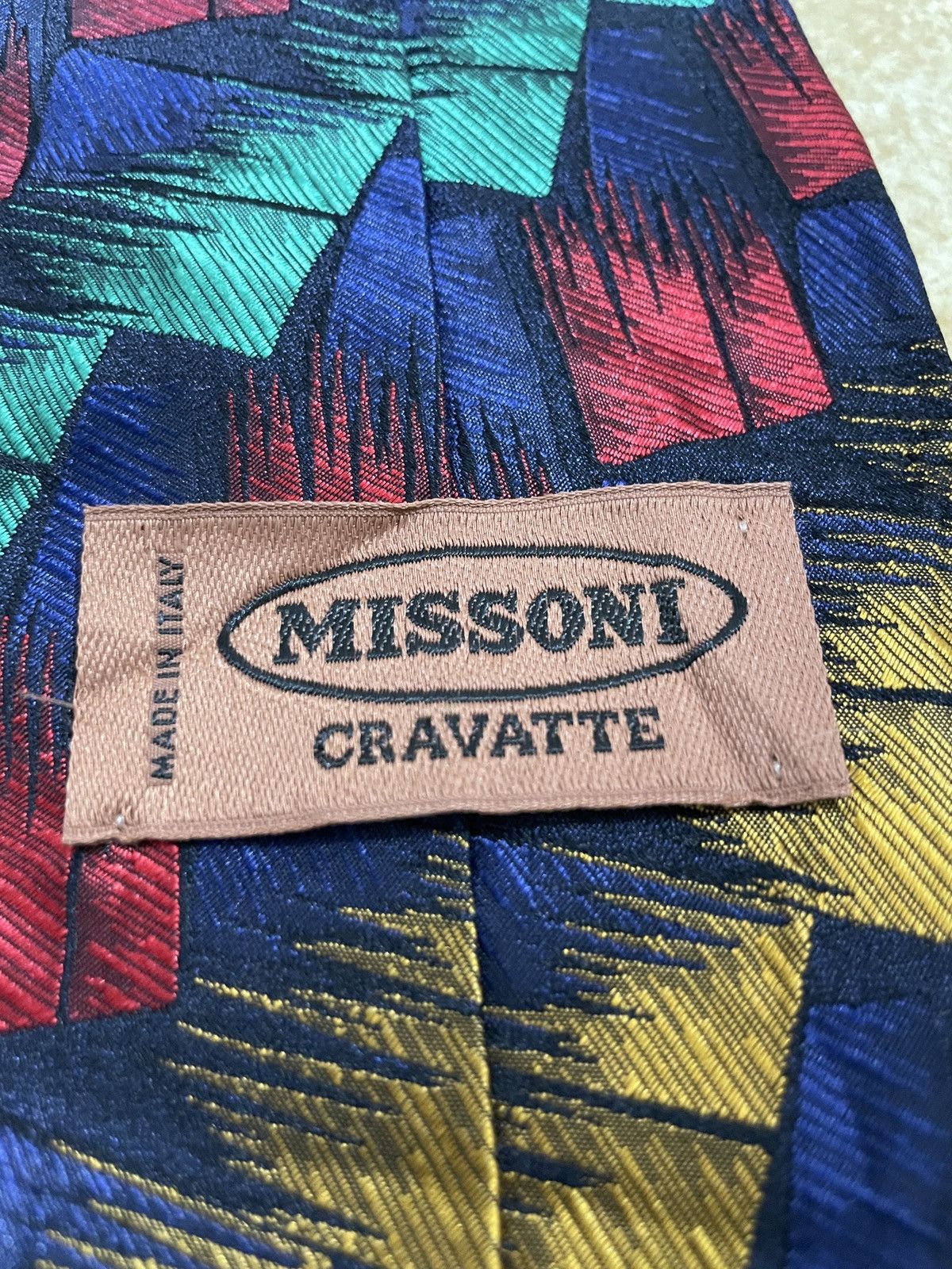 Designer × Missoni Missoni Cravette Italy 100% Silk Men's Tie Multicolor native Size ONE SIZE - 5 Thumbnail