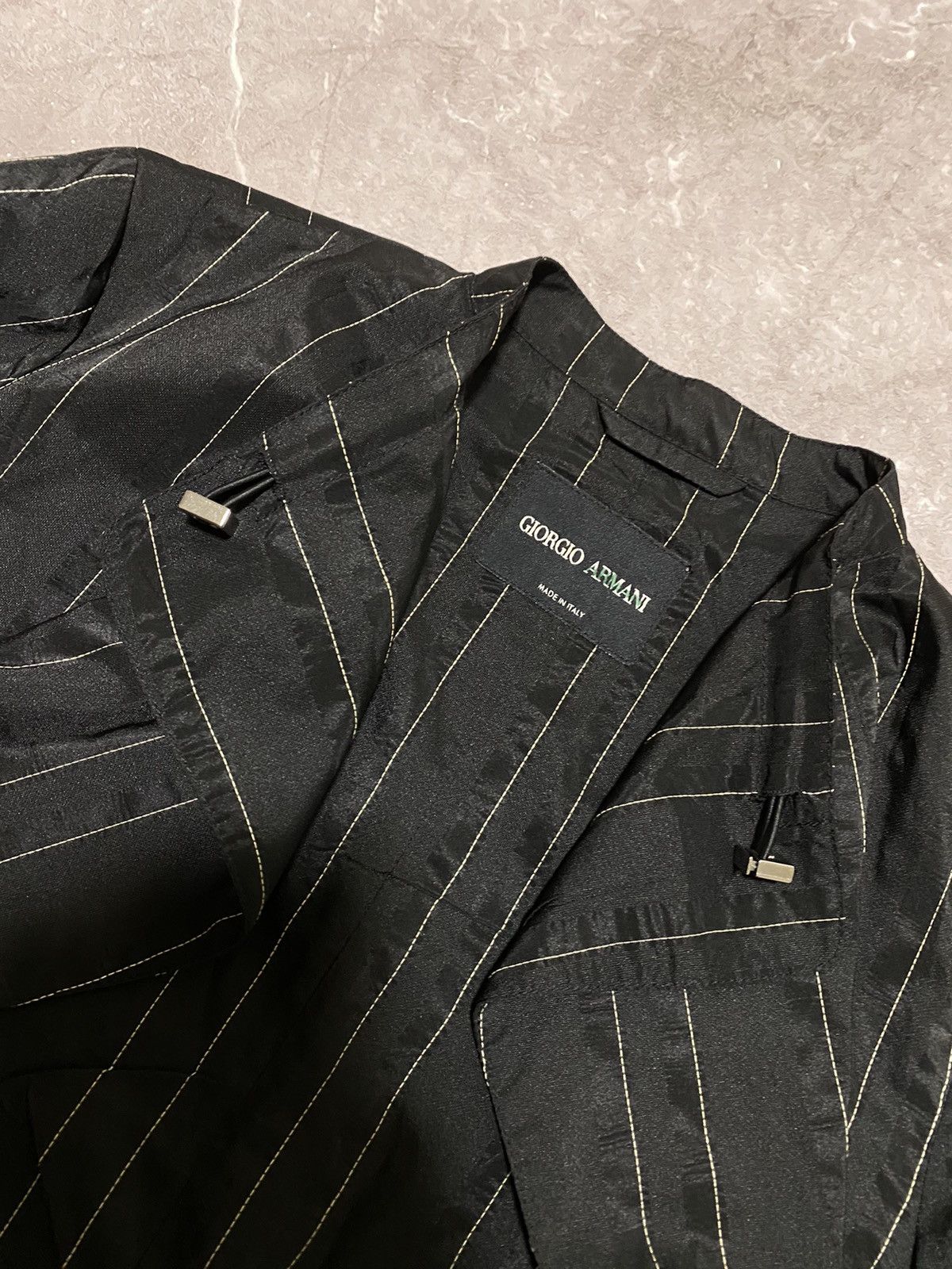 Designer × Giorgio Armani Rare Giorgio Armani Light Jacket Blazer Made in Italy Y2K Size S / US 4 / IT 40 - 10 Thumbnail