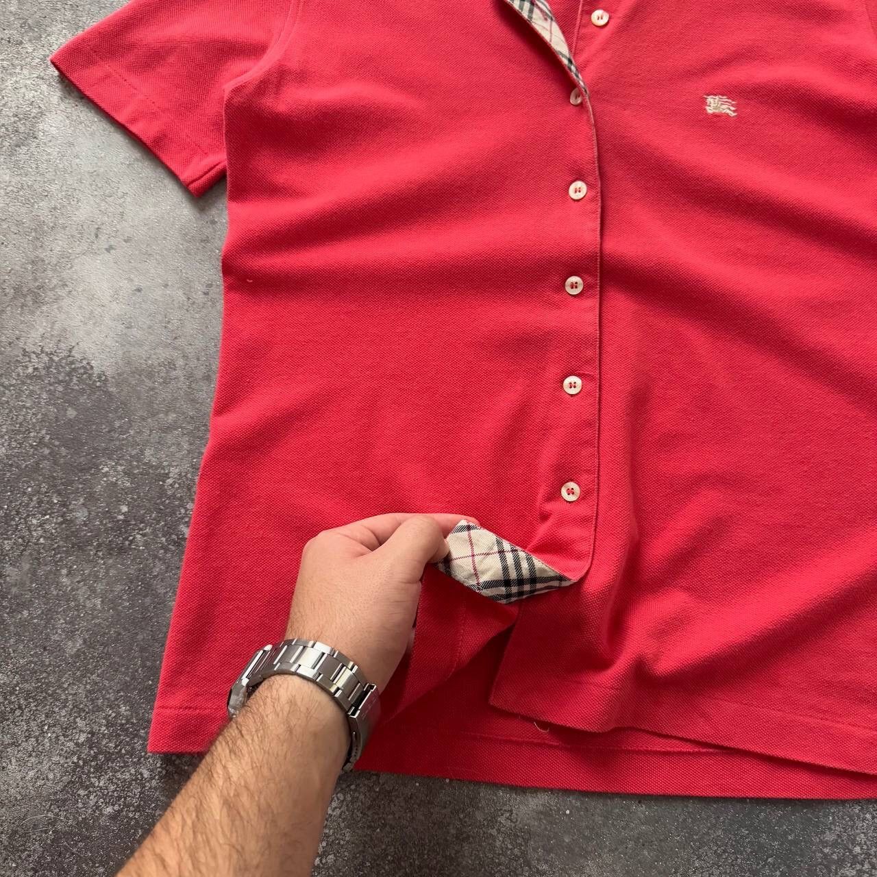 Burberry × Vintage Burberry Vintage Polo T-Shirt Size L / US 10 / IT 46 - 6 Thumbnail