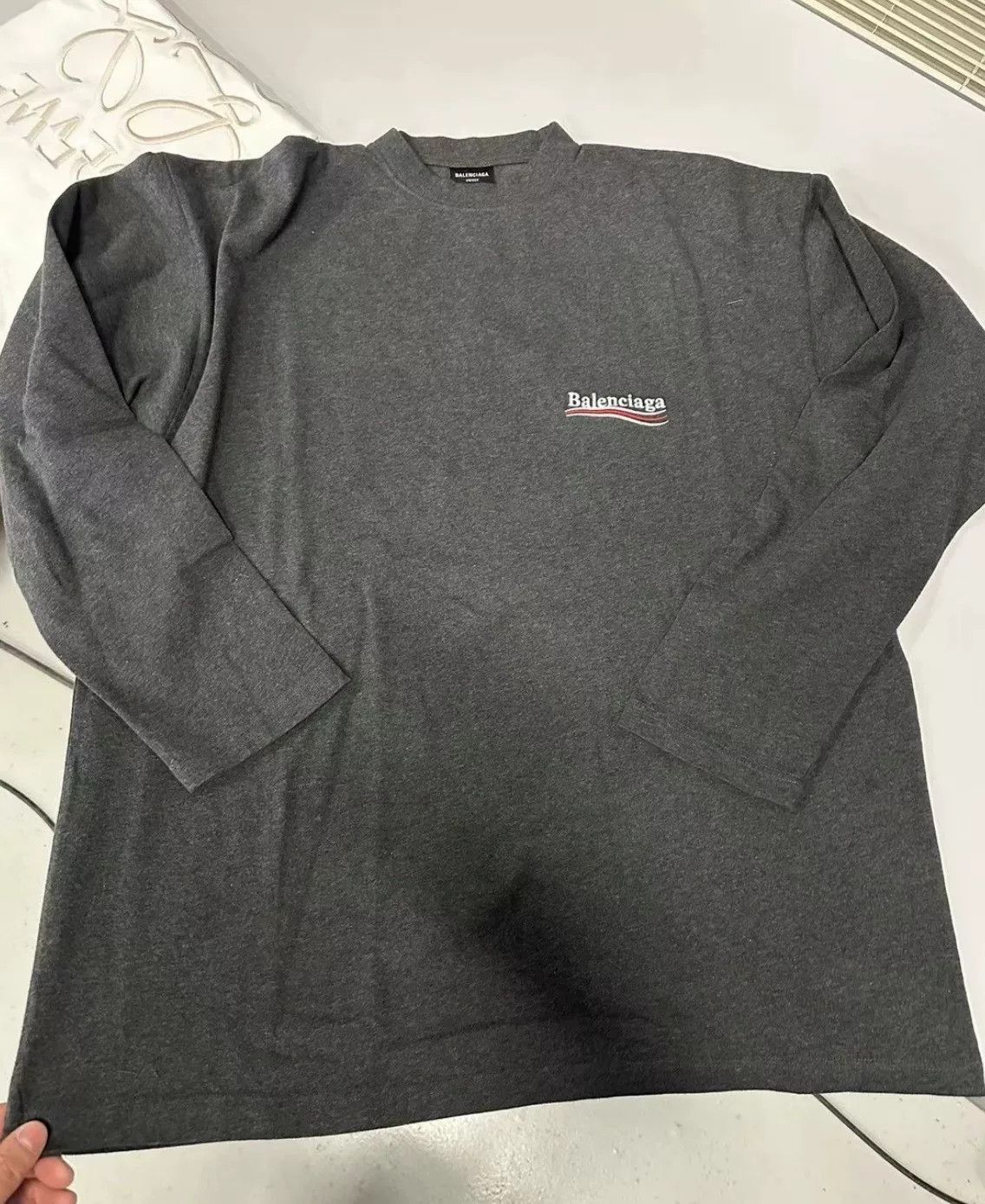 Balenciaga Balenciaga Men's Long Sleeve T-Shirt Size US M / EU 48-50 / 2 - 2 Thumbnail