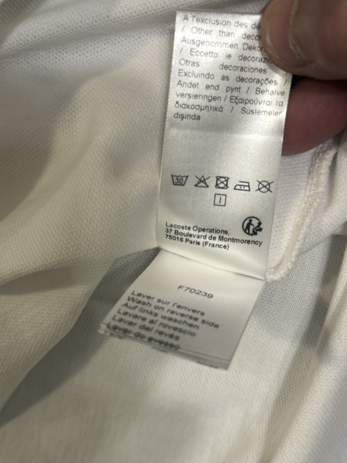 Lacoste Lacoste x Concepts white polo shirt, Size S Size US S / EU 44-46 / 1 - 5 Thumbnail