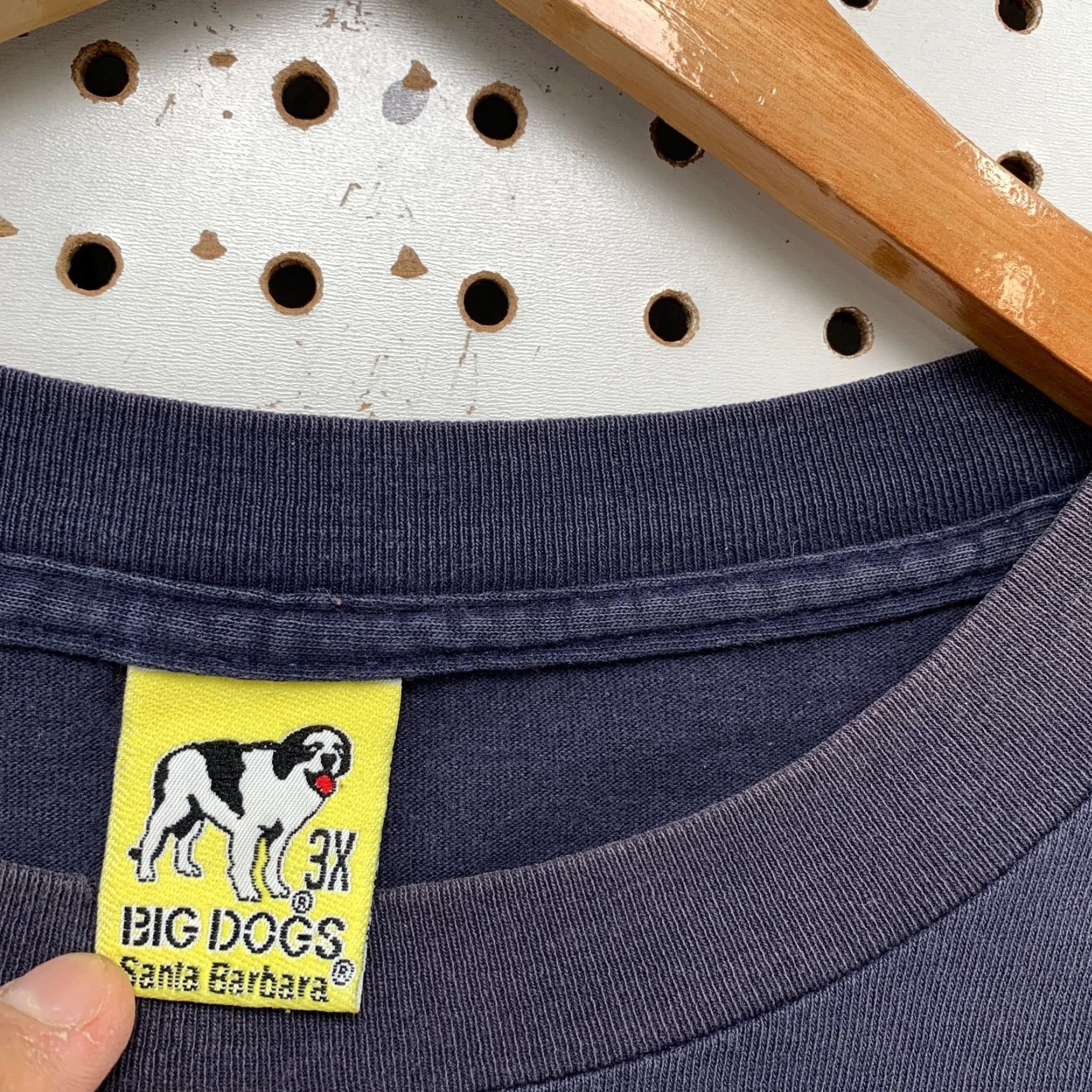 Big Dogs VINTAGE Big Dogs T Shirt Mens 3XL Blue 90s Single Stitch Attitude Made USA Size US XXL / EU 58 / 5 - 7 Thumbnail