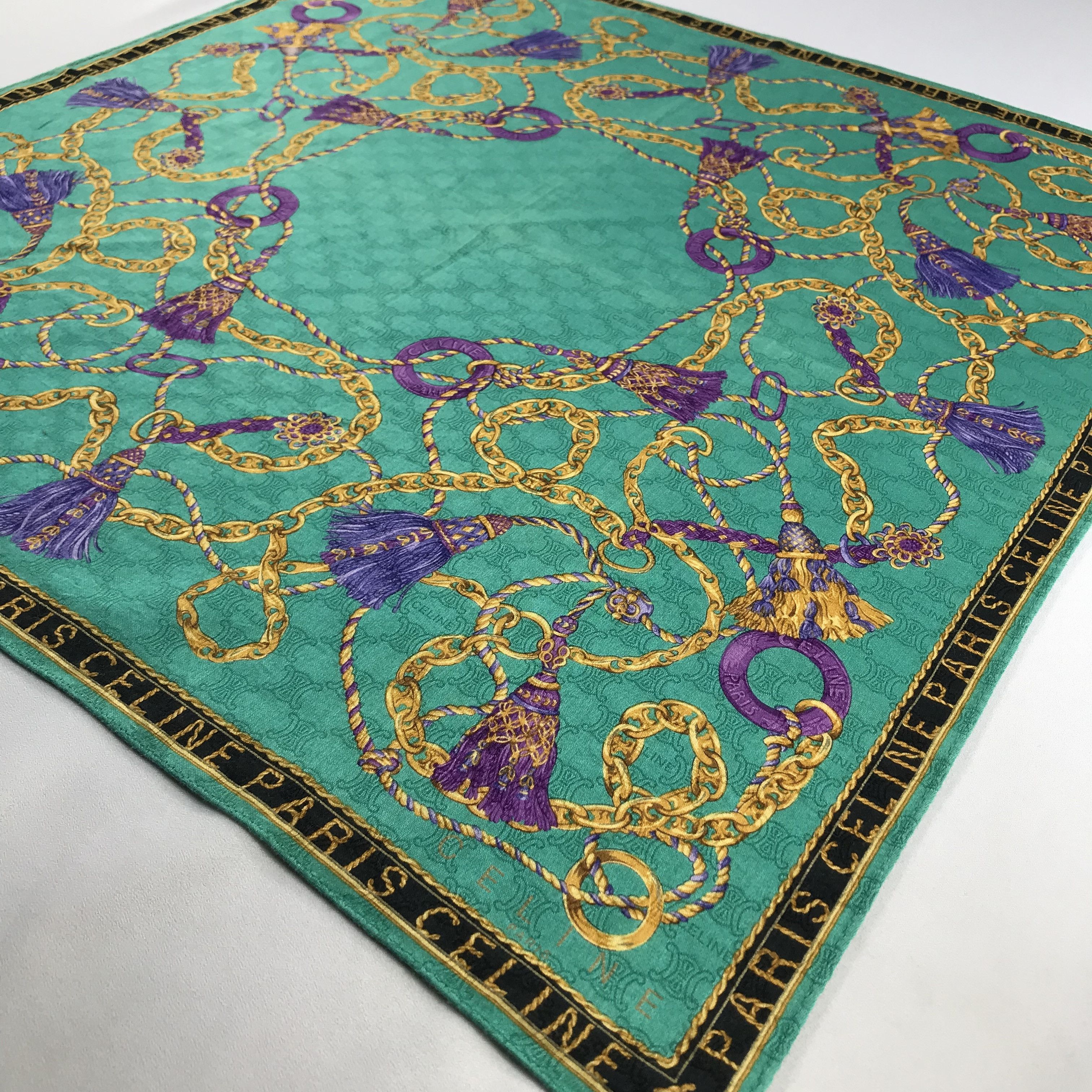 Celine Celine Handkerchief / Bandana / Neckerchief C528 Size ONE SIZE - 4 Thumbnail