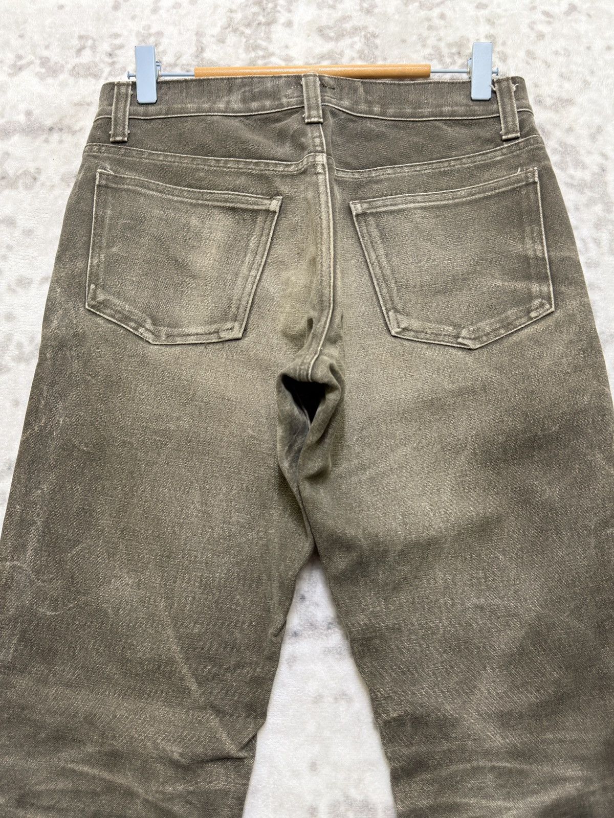 Johnbull Johnbull Y2K Distressed Faded Claw Whiskers Straight Denim Size US 28 / EU 44 - 9 Thumbnail