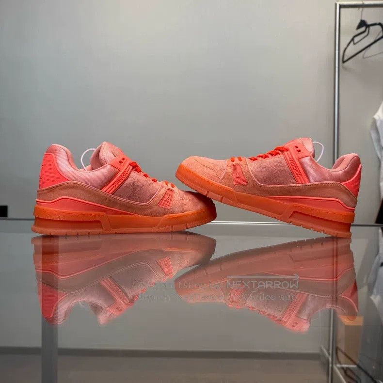Louis Vuitton Louis Vuitton Trainer Orange Prestige Denim shoes Size US 7.5 / EU 40-41 - 8 Thumbnail