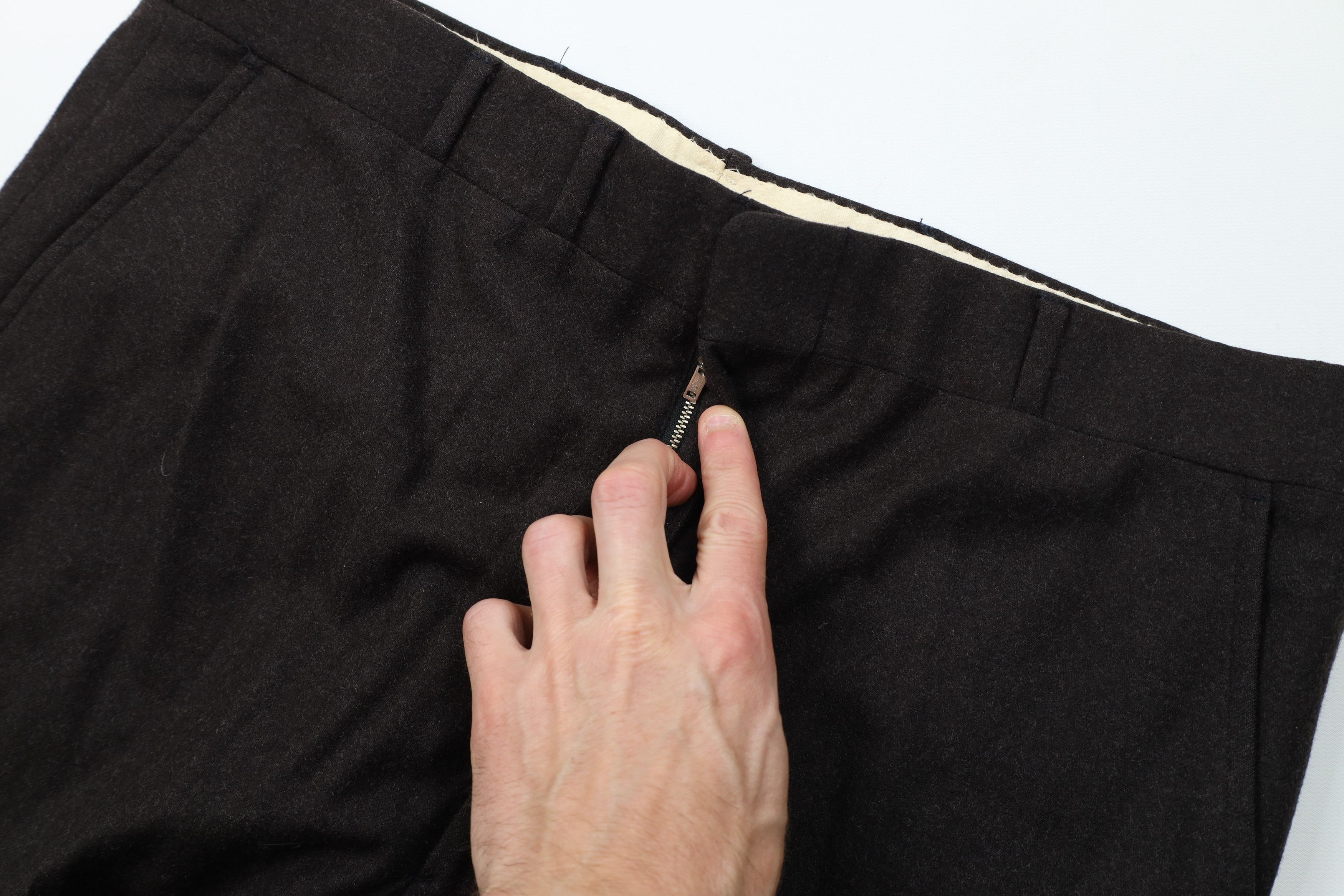 Vintage Vintage 60s Streetwear Flared Wide Leg Chino Pants Brown USA Size US 36 / EU 52 - 7 Thumbnail