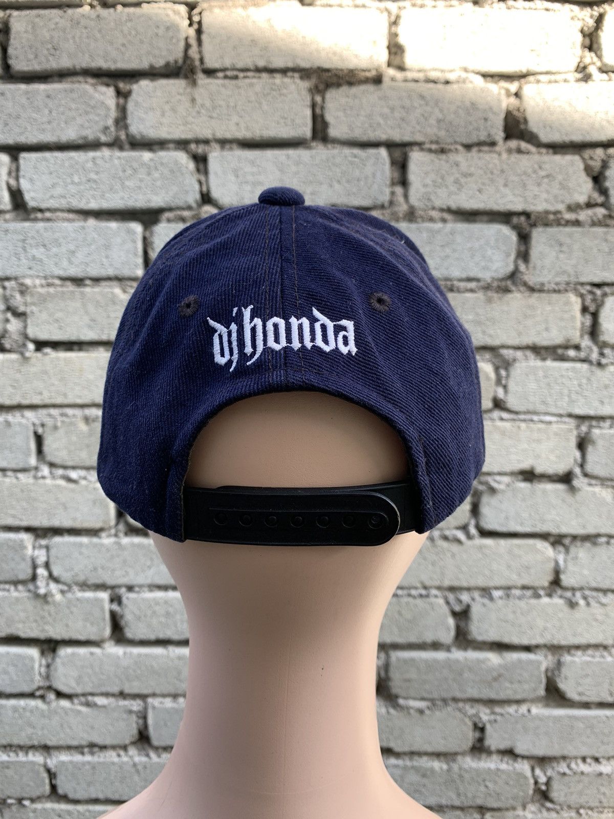 Japanese Brand Steals! DJ Honda Navy Dad Hat Cap Embroided Spellout Size ONE SIZE - 4 Thumbnail