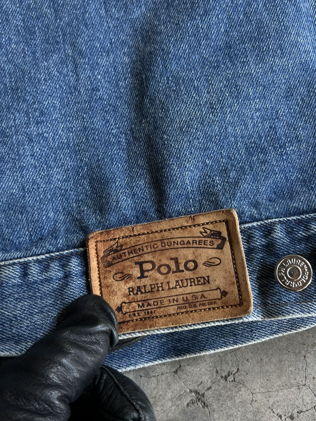 Polo Ralph Lauren Kanye West Sample Reference Polo Ralph Lauren Denim Jacket Size US L / EU 52-54 / 3 - 14 Thumbnail