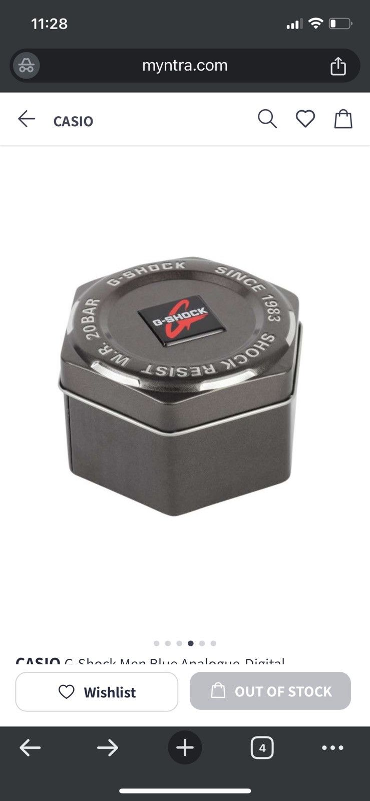 G Shock G-Shock World Time Analog Size ONE SIZE - 4 Thumbnail