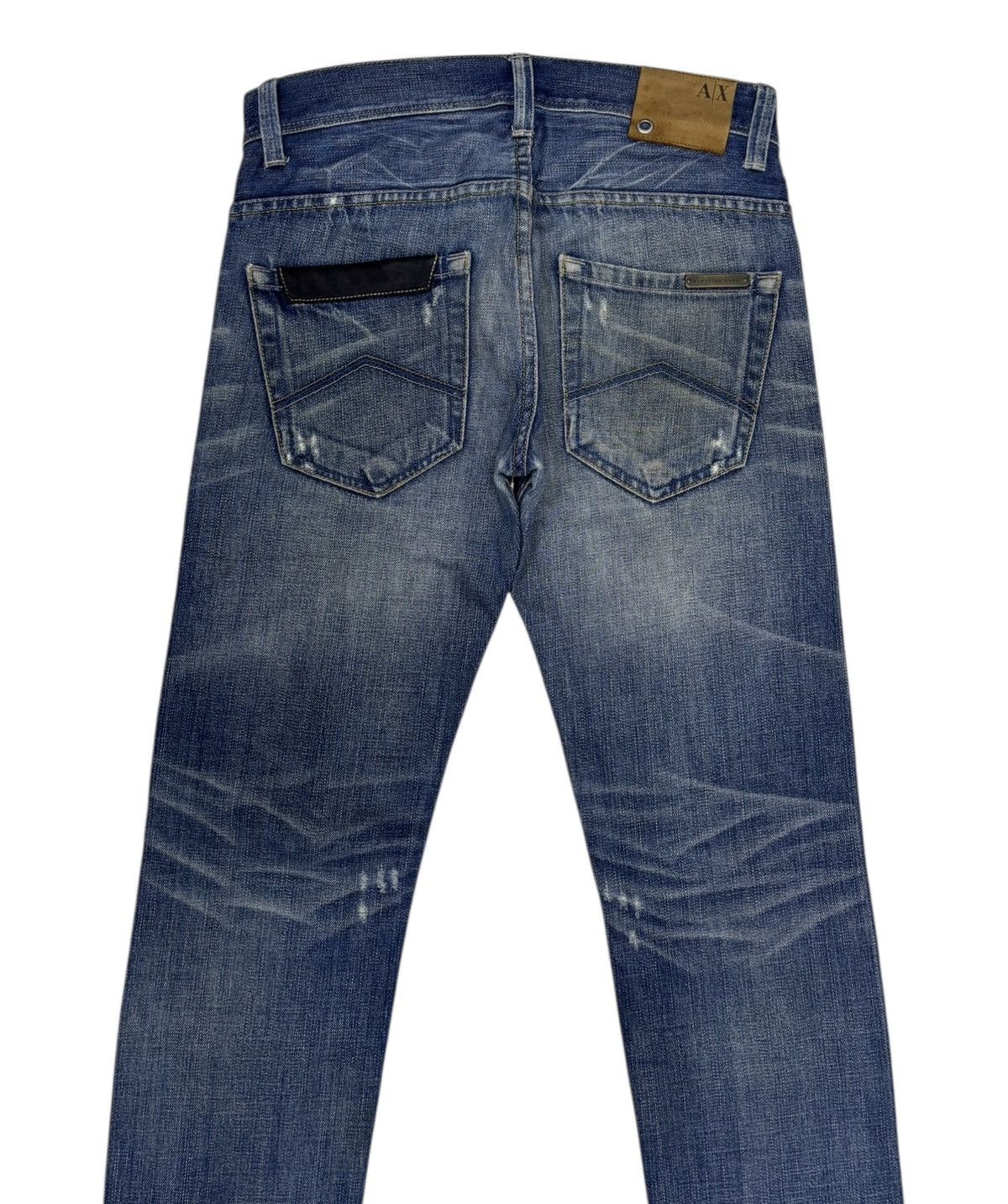 Armani Collezioni Armani Exchange Straight Leg Slim Fit Denim Jeans Size US 30 / EU 46 - 4 Thumbnail