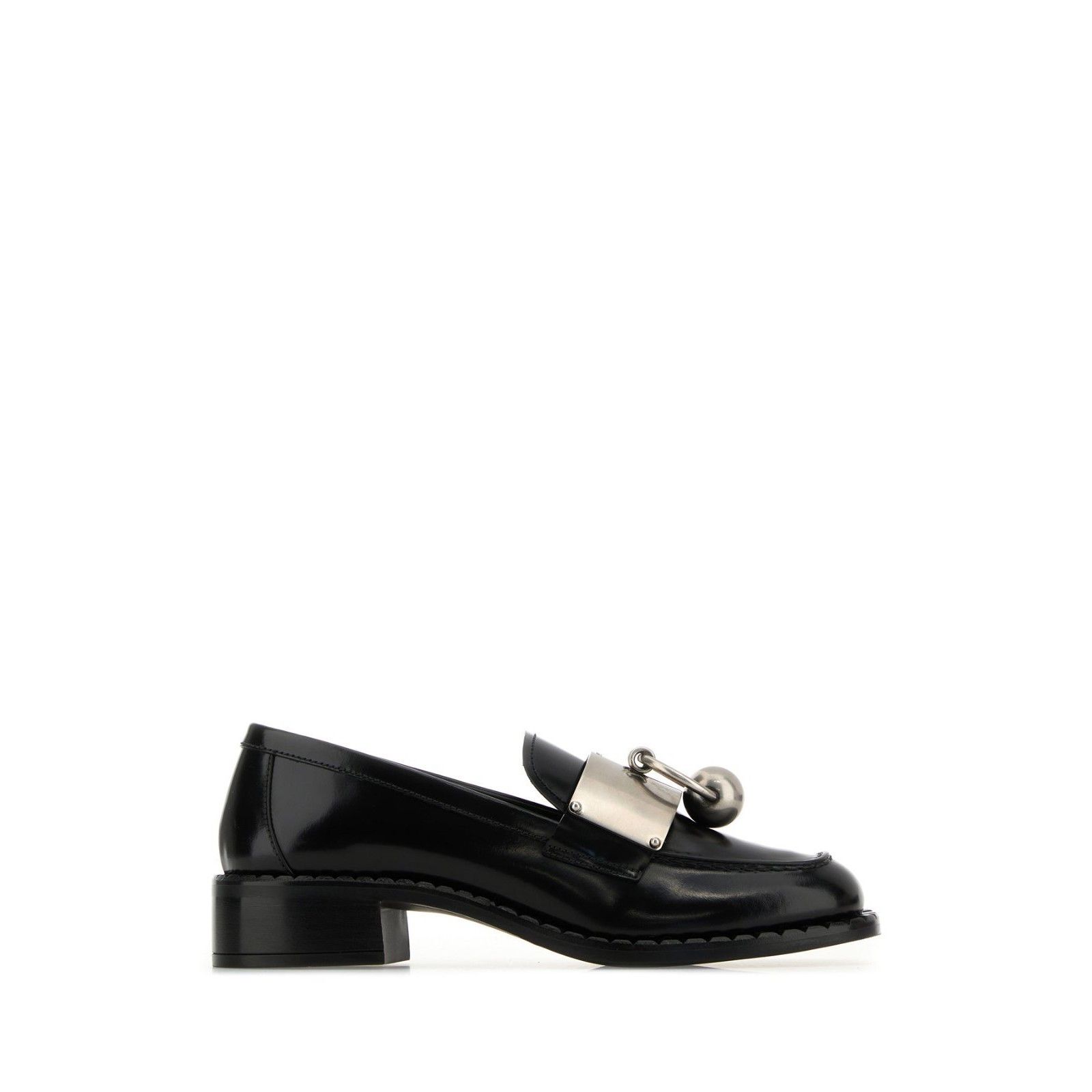 Prada PRADA Metallic Black Leather Loafers New And Authentic (Wome Size US 8 / IT 38 - 5 Thumbnail