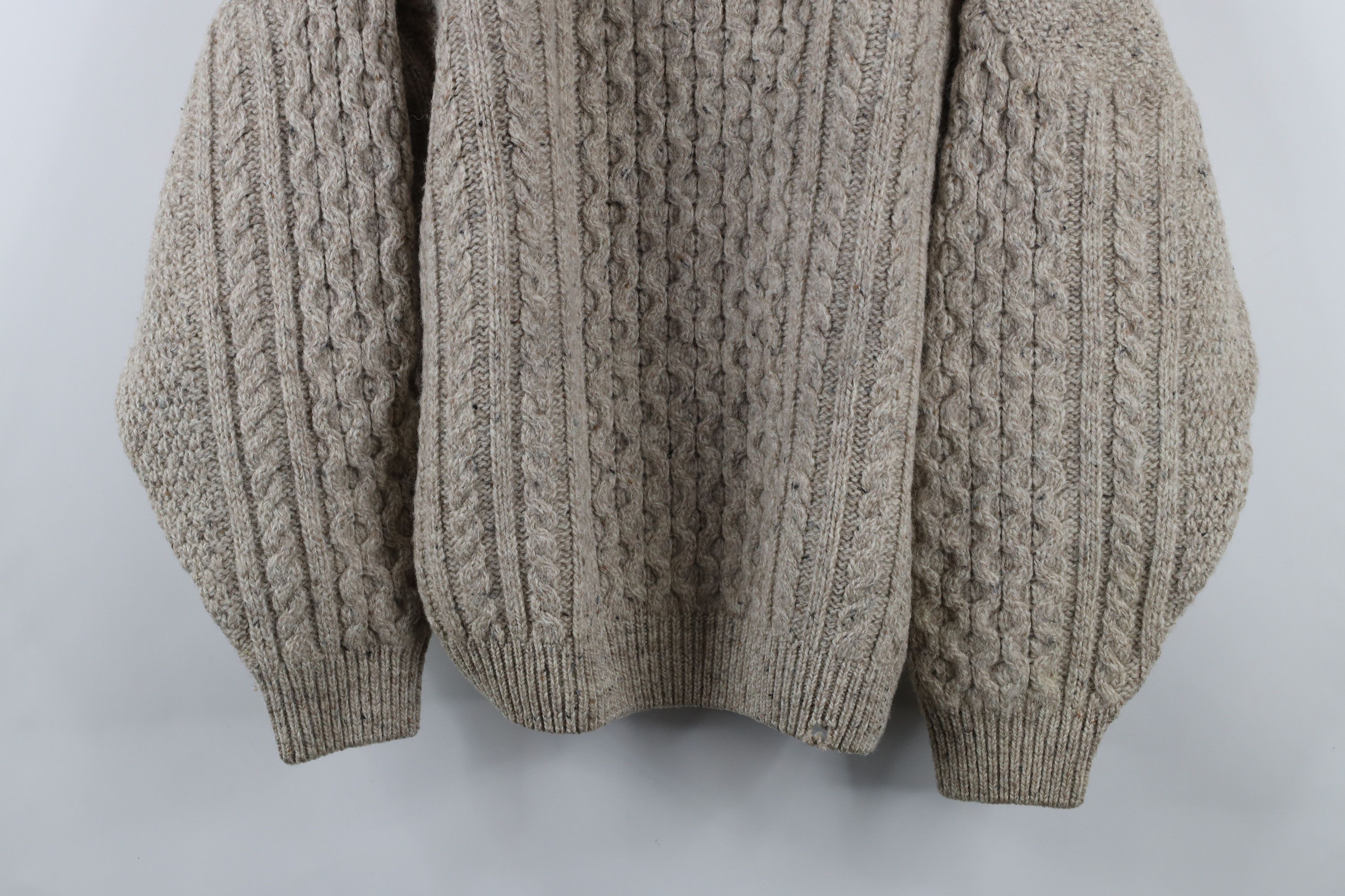 Vintage Vintage 90s Streetwear Chunky Fisherman Cable Knit Sweater Size XL / US 12-14 / IT 48-50 - 3 Thumbnail