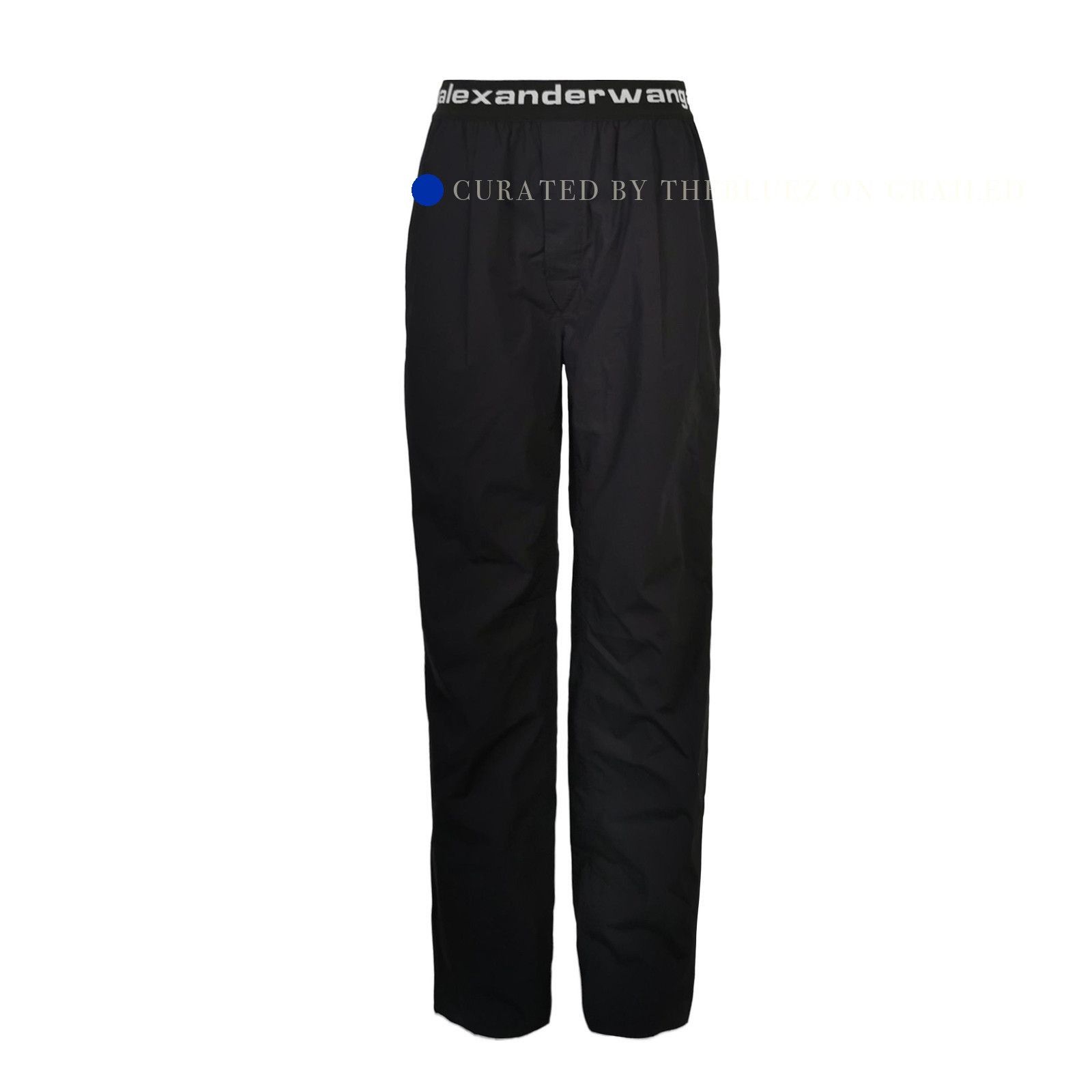 Alexander Wang Logo Waistband Casual Pants in Black Size US 30 / EU 46 - 1 Thumbnail