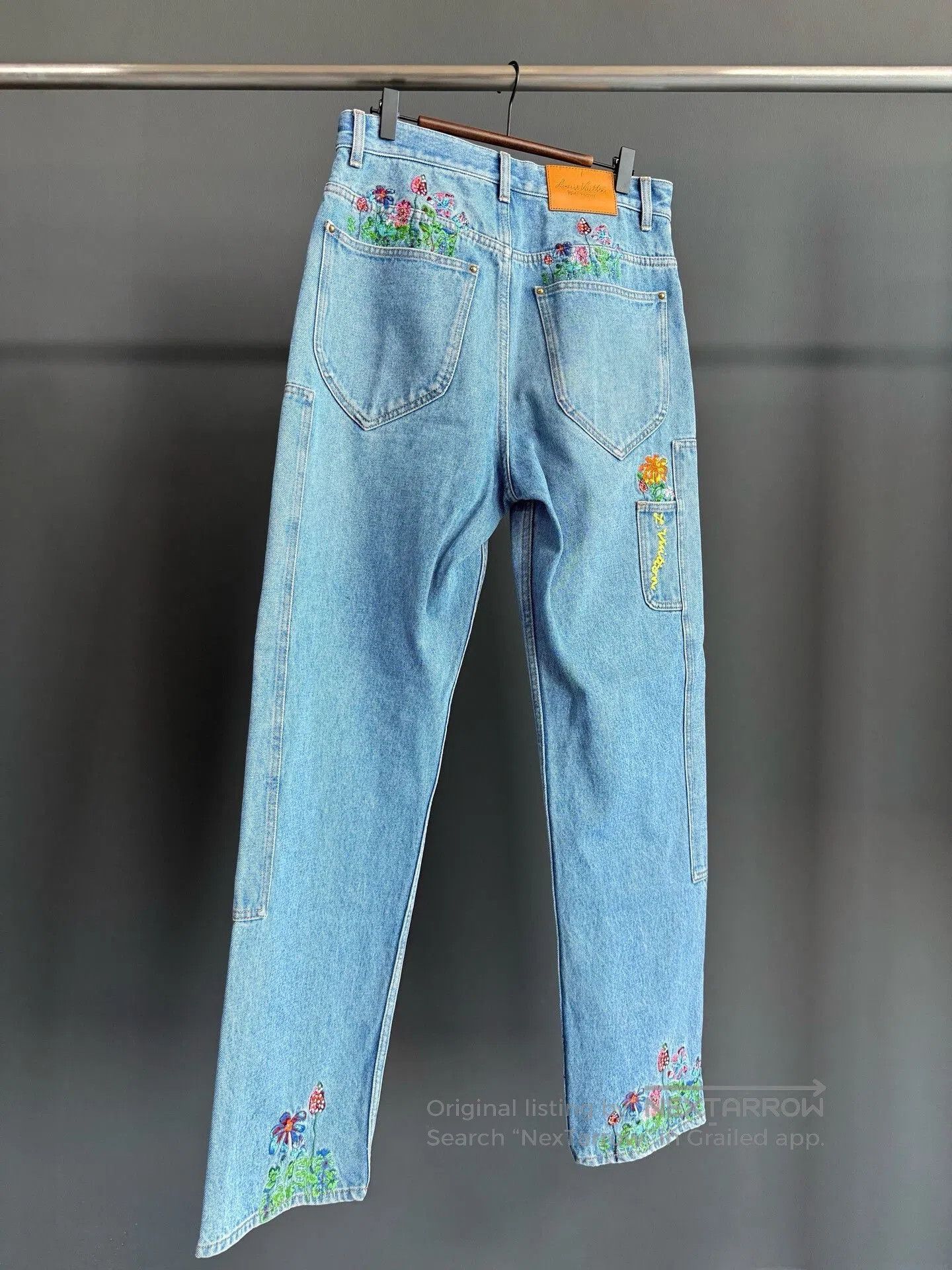 Other Louis Vuitton Floral Embroidery Jeans. Size 28" / US 6 / IT 42 - 2 Thumbnail