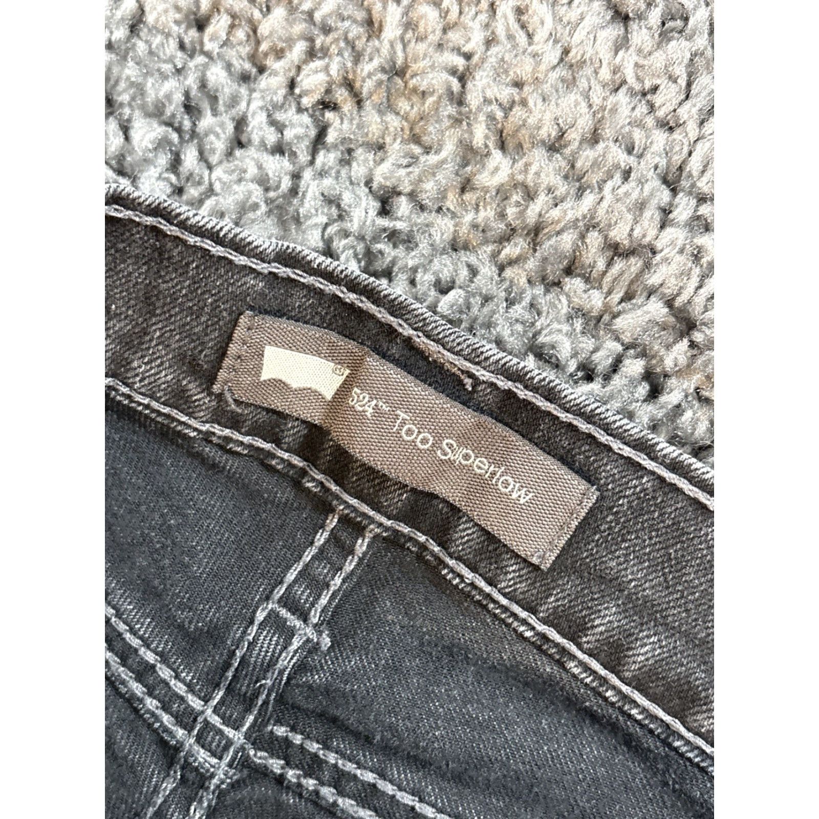 Levi's VINTAGE Levi's Jeans Bootcut Women 28x29 Blue - 524 Too Superlow Low Rise Denim Cotton Blend Regular Inseam 29 Dark Wash Comfort Stretch Size 28" / US 6 / IT 42 - 6 Thumbnail